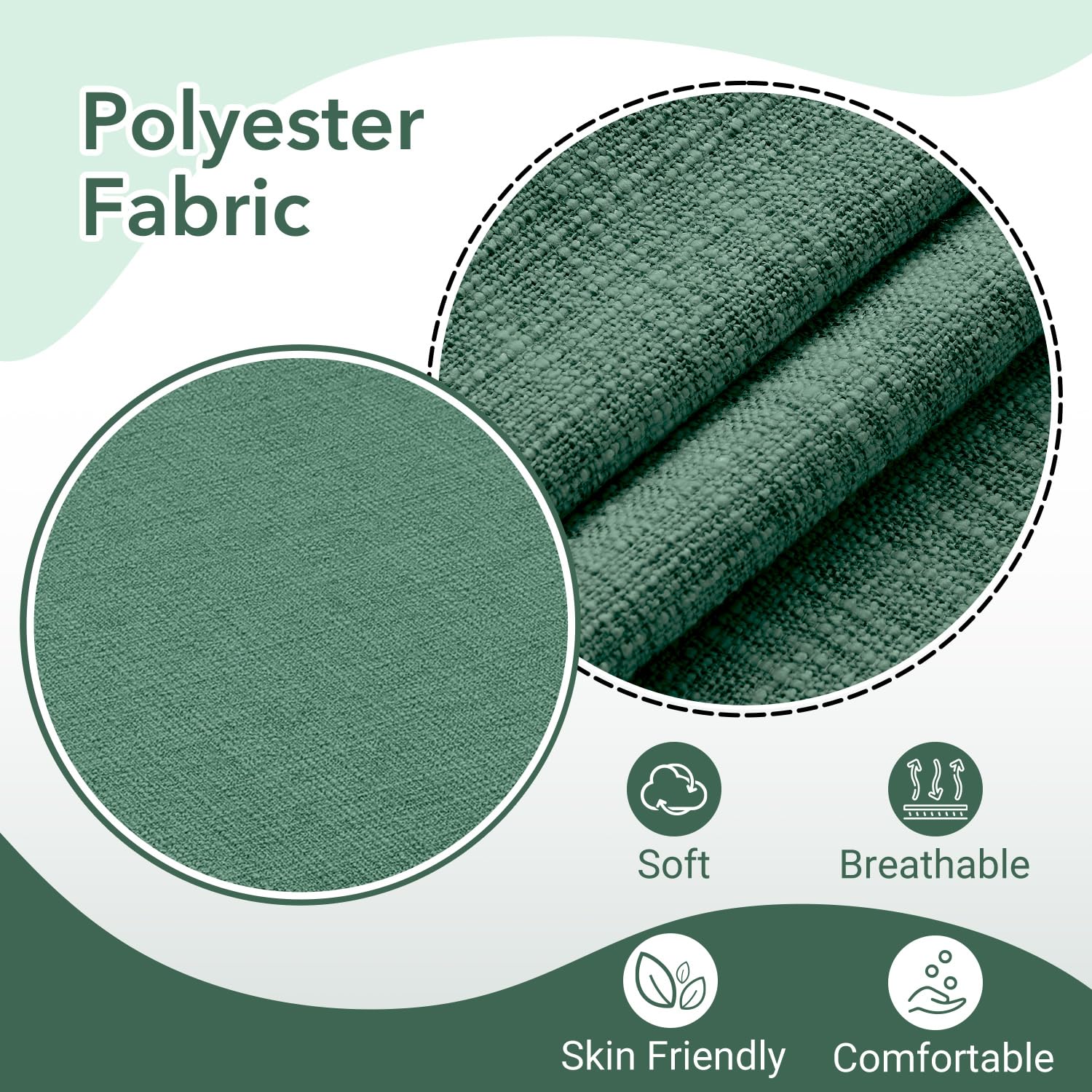 Downluxe Indoor Chair Cushions For Dining Chairs, Soft And Comfortable Textured Memory Foam Kitchen Chair Pads With Ties And Non