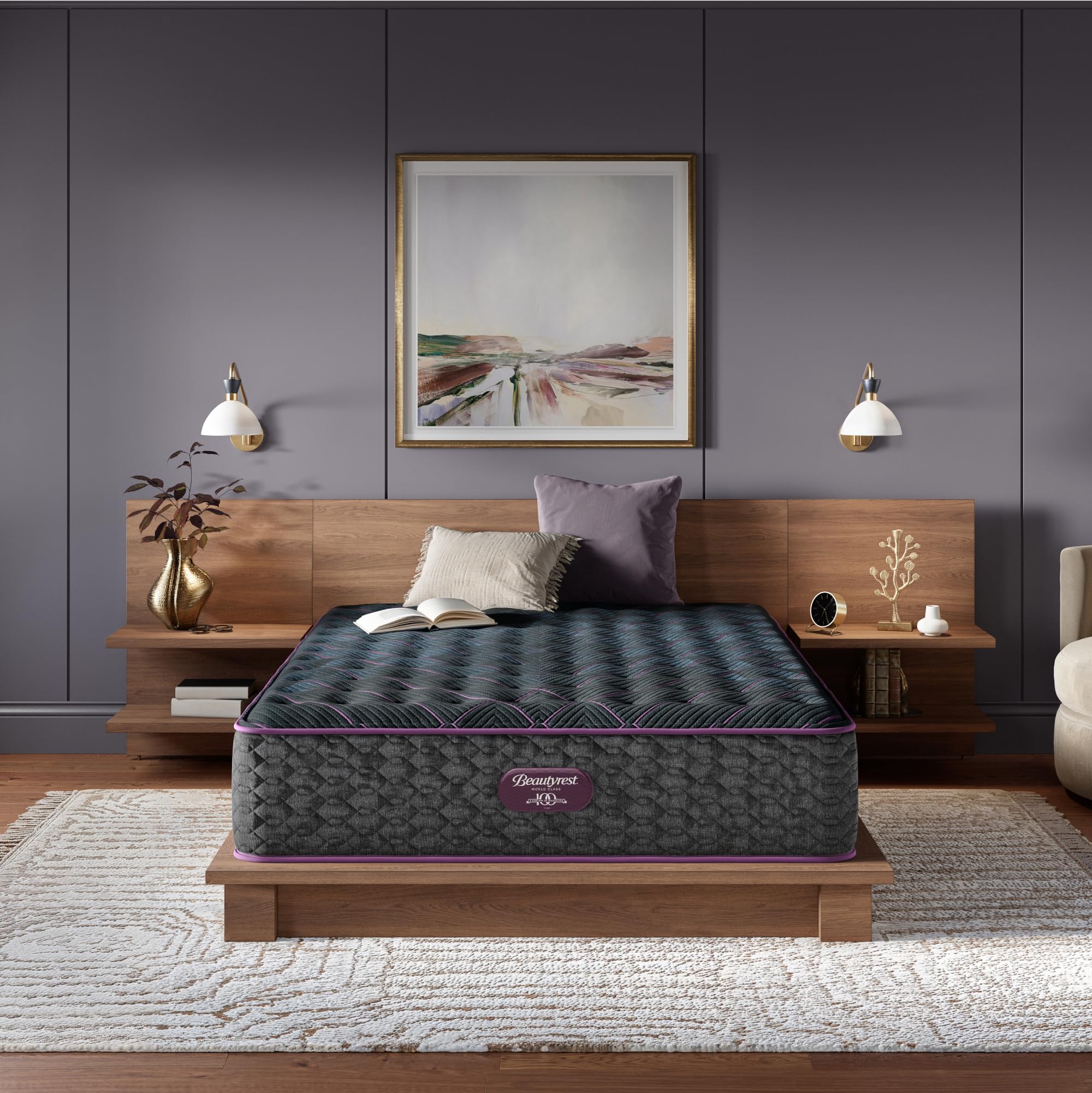 Beautyrest World Class Level Three Medium Firm 14.5 Mattress - King Size - Durable Support, Pressure Relief, Cooling, Motion Sep