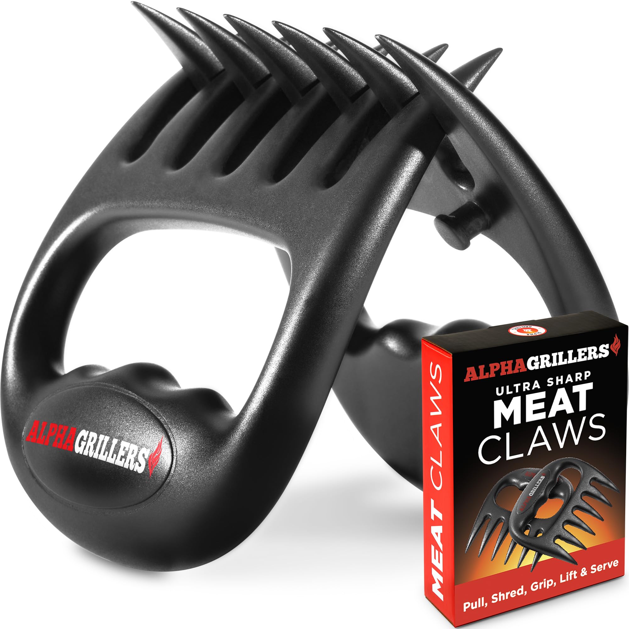 Alpha Grillers Meat Shredder Claws - Bbq Smoker Accessories - Pulled Pork Tool - White Elephant Grilling Gifts For Men