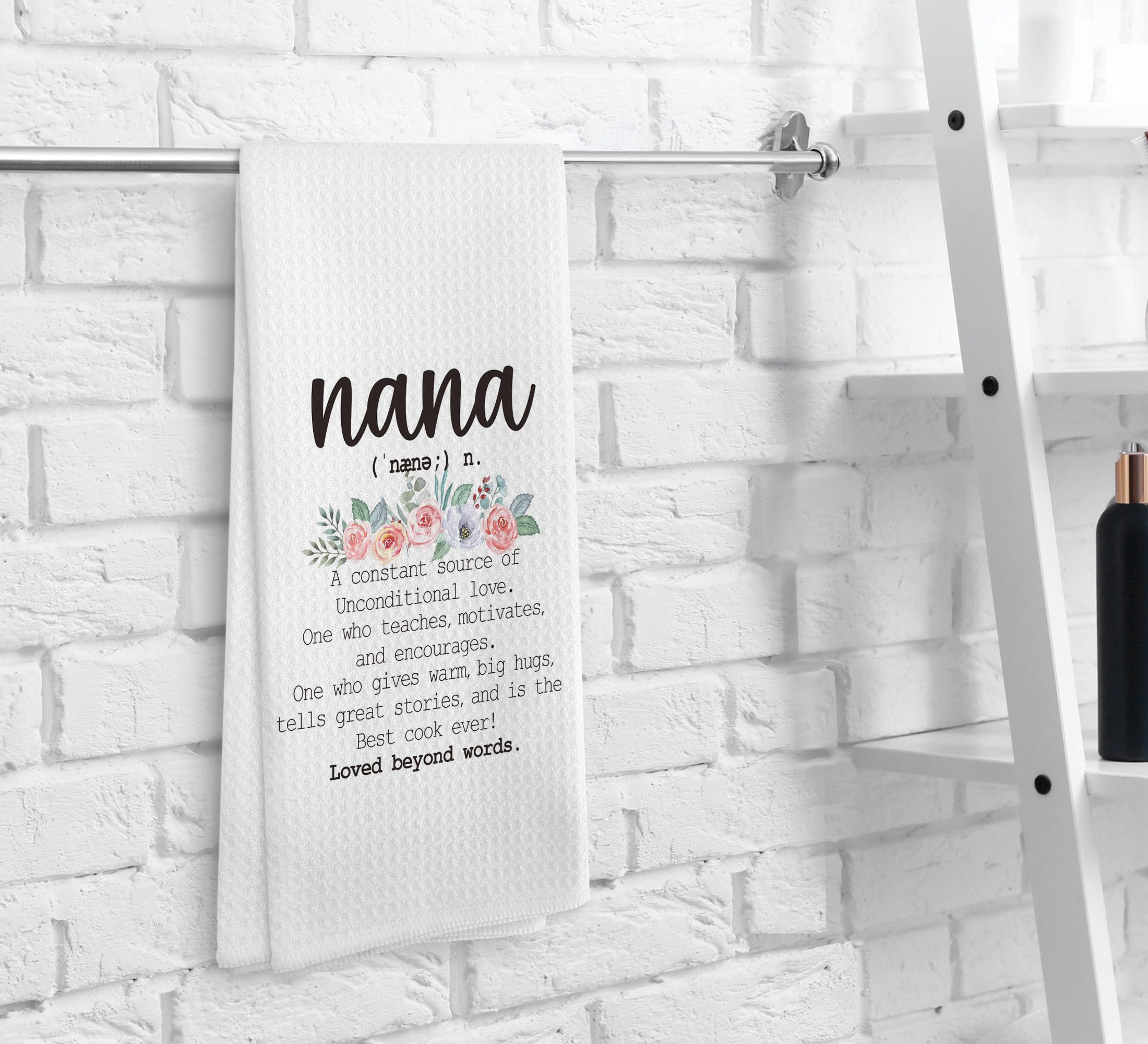 NOQL Nana Gifts Kitchen Towels and Dishcloths, Nana Gifts, Gifts for Nana, Nana Gifts from Grandkids, Grandma Gifts Drying Cloth