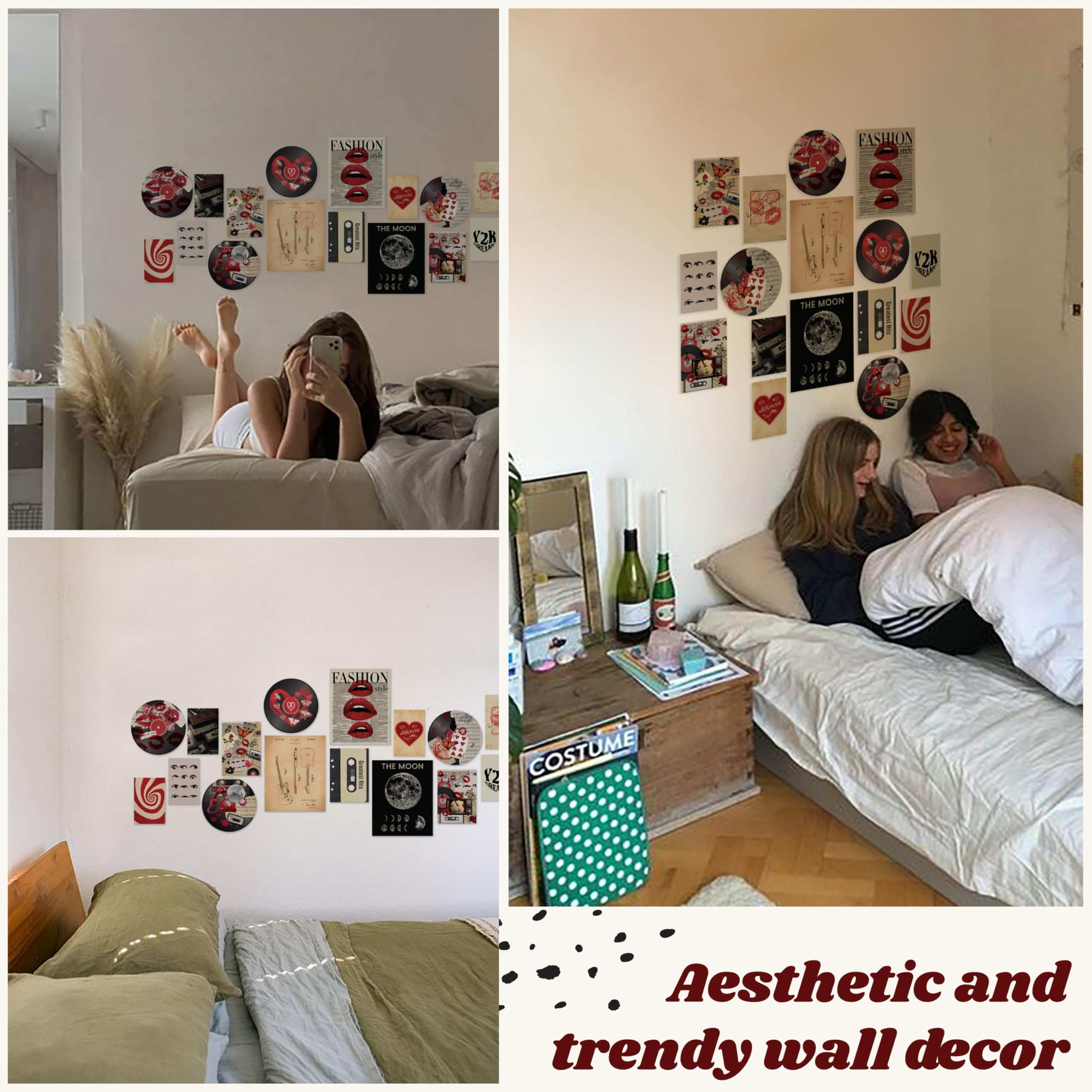 97 Decor Downtown Girl Room Decor Posters - Y2K Room Decor Aesthetic 2000S, Coquette Downtown Girl Art Prints, Retro Y2K Poster,