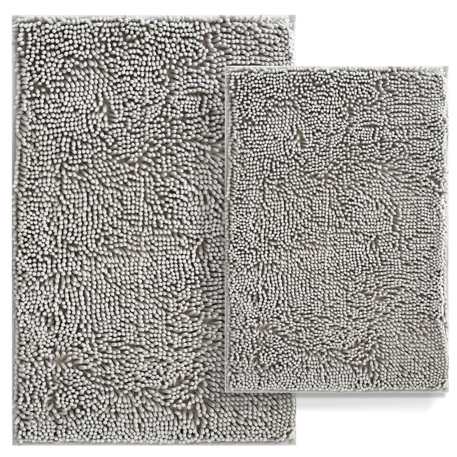 Luxury Chenille Bath Rug, Non-Slip Bathroom Rugs Set, Extra Soft, And Absorbent Shaggy Bathroom Mat Rugs, Plush Bathroom Carpet