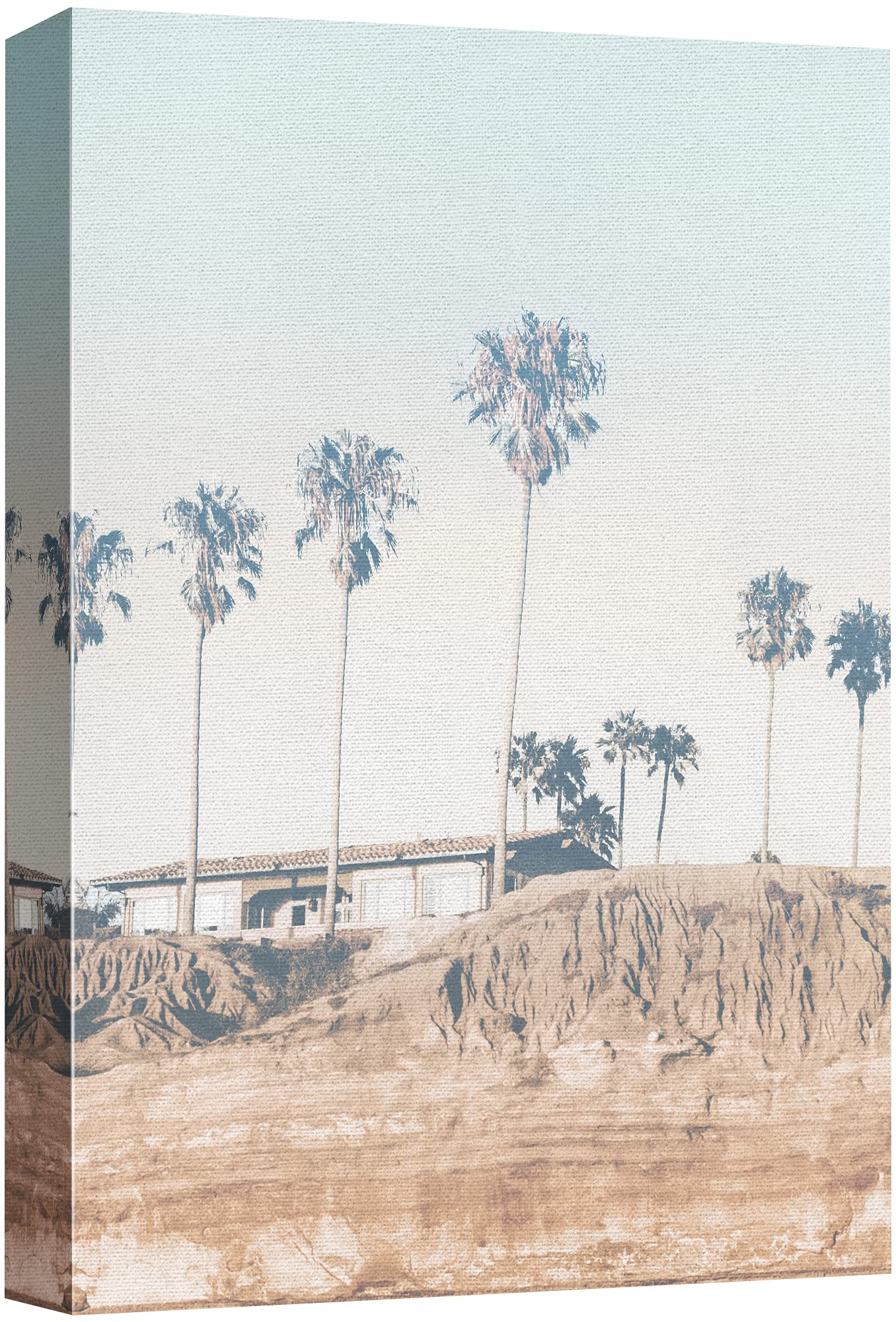 Signford Canvas Print Wall Art Mid-Century Modern Home In Palm Springs Nature Wilderness Photography Modern Art Rustic Landscape