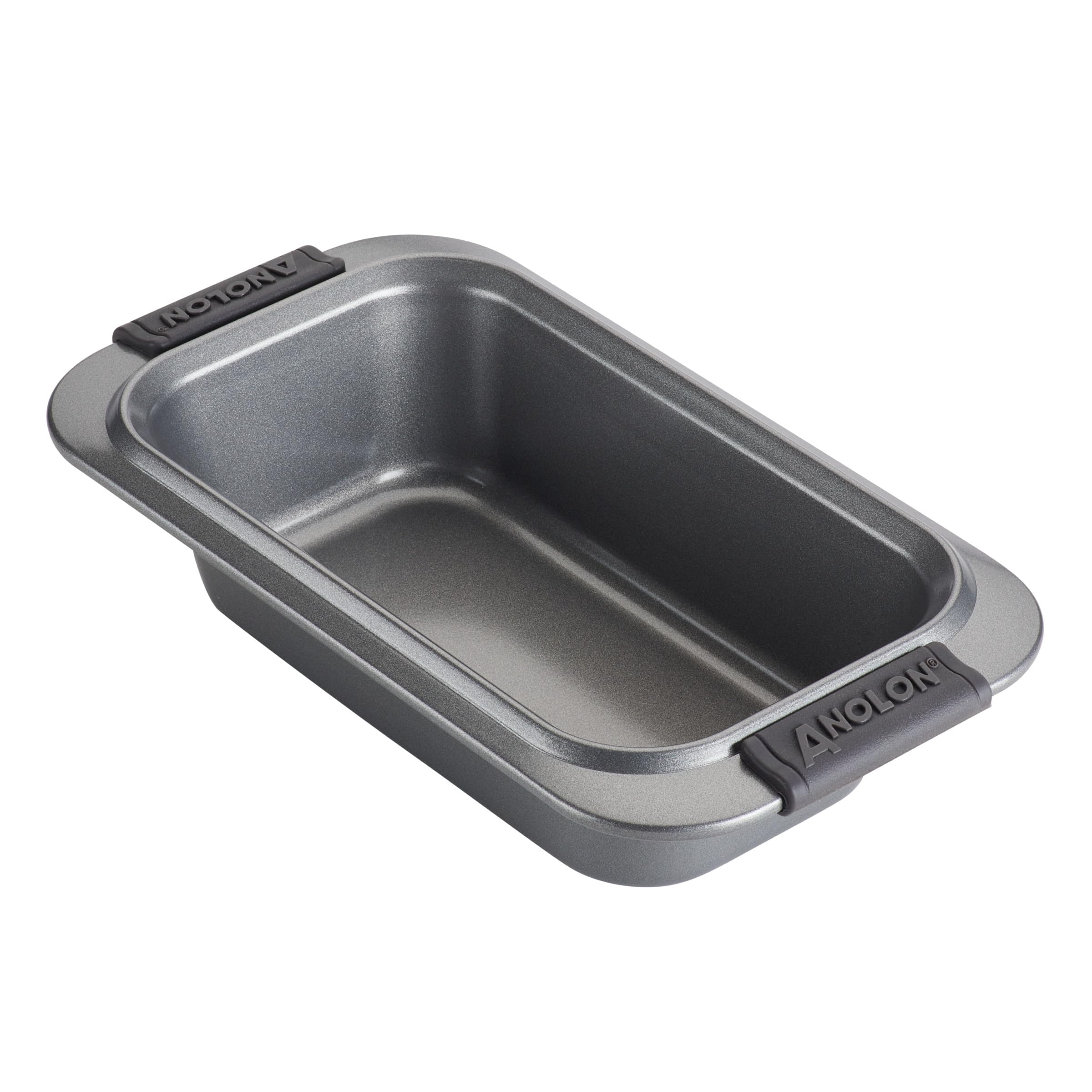 Anolon - 54709 Anolon Advanced Nonstick Bakeware/Baking/Loaf Pan With Grips, 9 Inch X 5 Inch, Gray