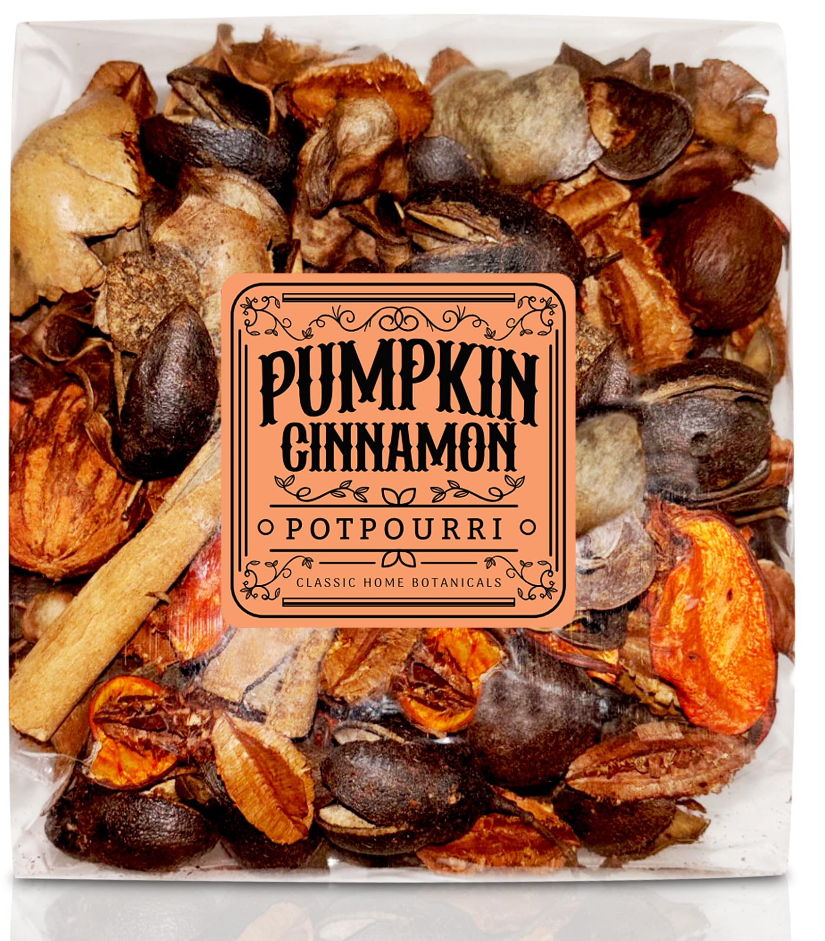 Pumpkin Cinnamon Fall Potpourri Bag - Autumn Scented Blend with Natural Elements, Ideal for Home Decoration and Fragrance - Perf