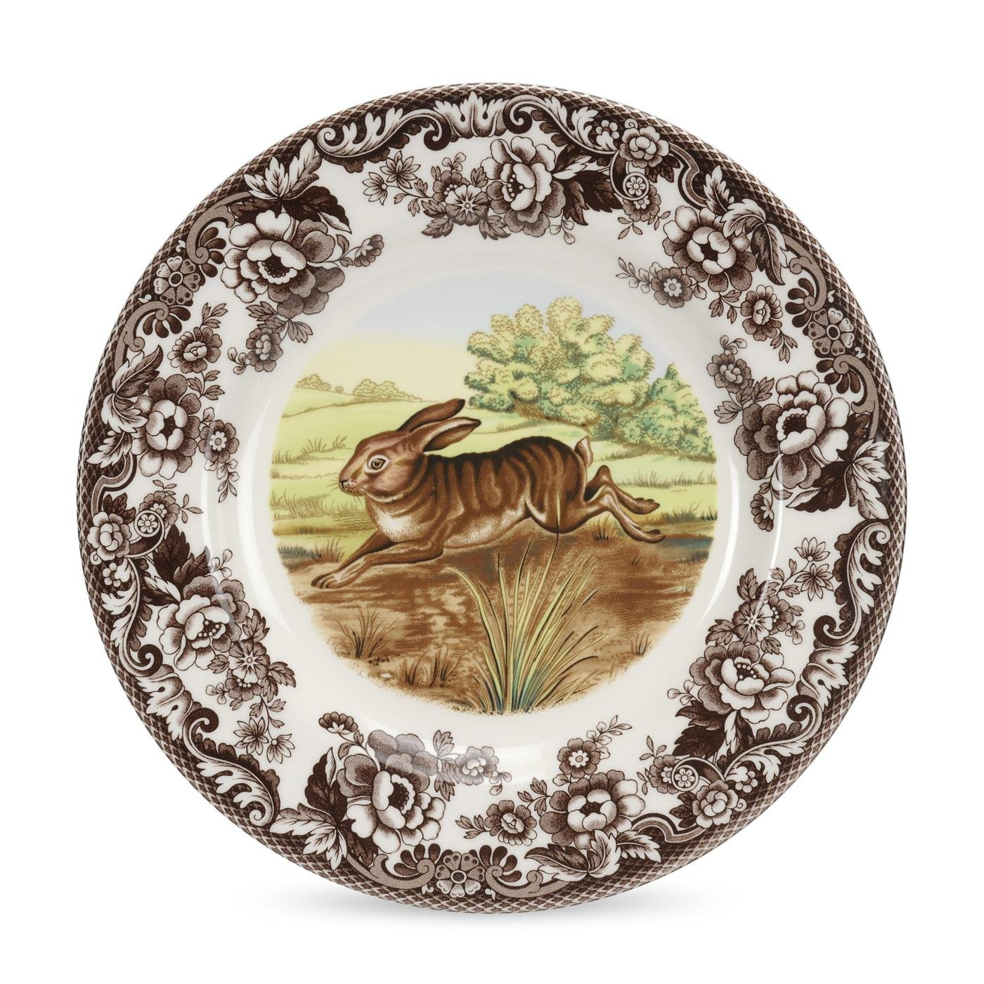 Spode Woodland Dinner Plate, Rabbit | 10.5 Inch | Hunting Cabin, Lodge, And Cottage D  Cor | Made In England From Fine Earthenwa