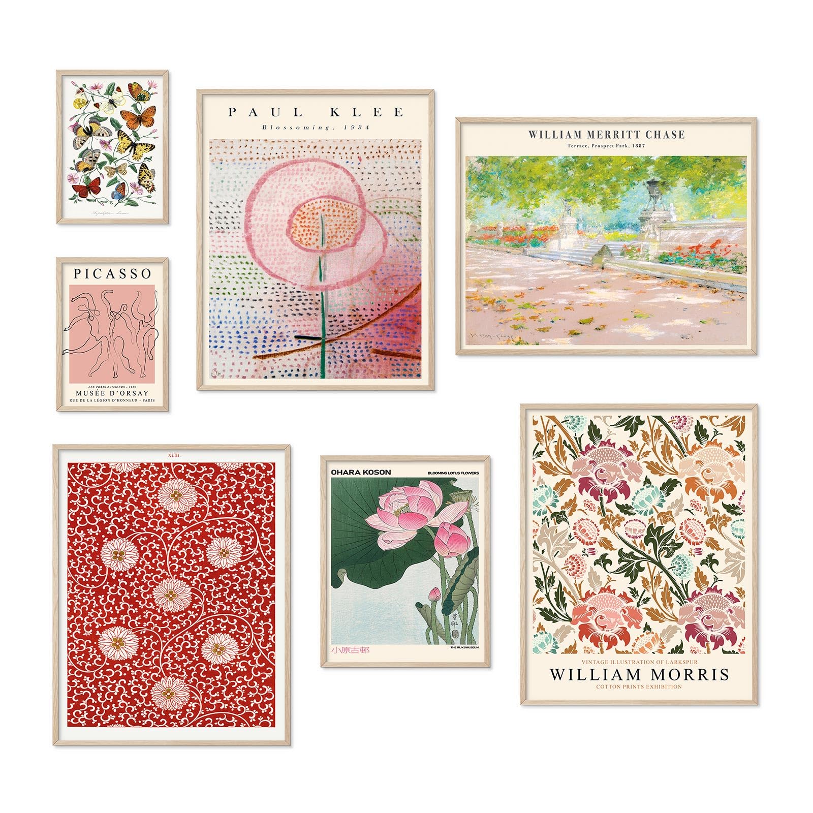 Habseligkeit Flower Posters For Room Aesthetic, Boho Wall Art Prints, Unique Vintage Wall Decor Aesthetic Eclectic Home Decor Be