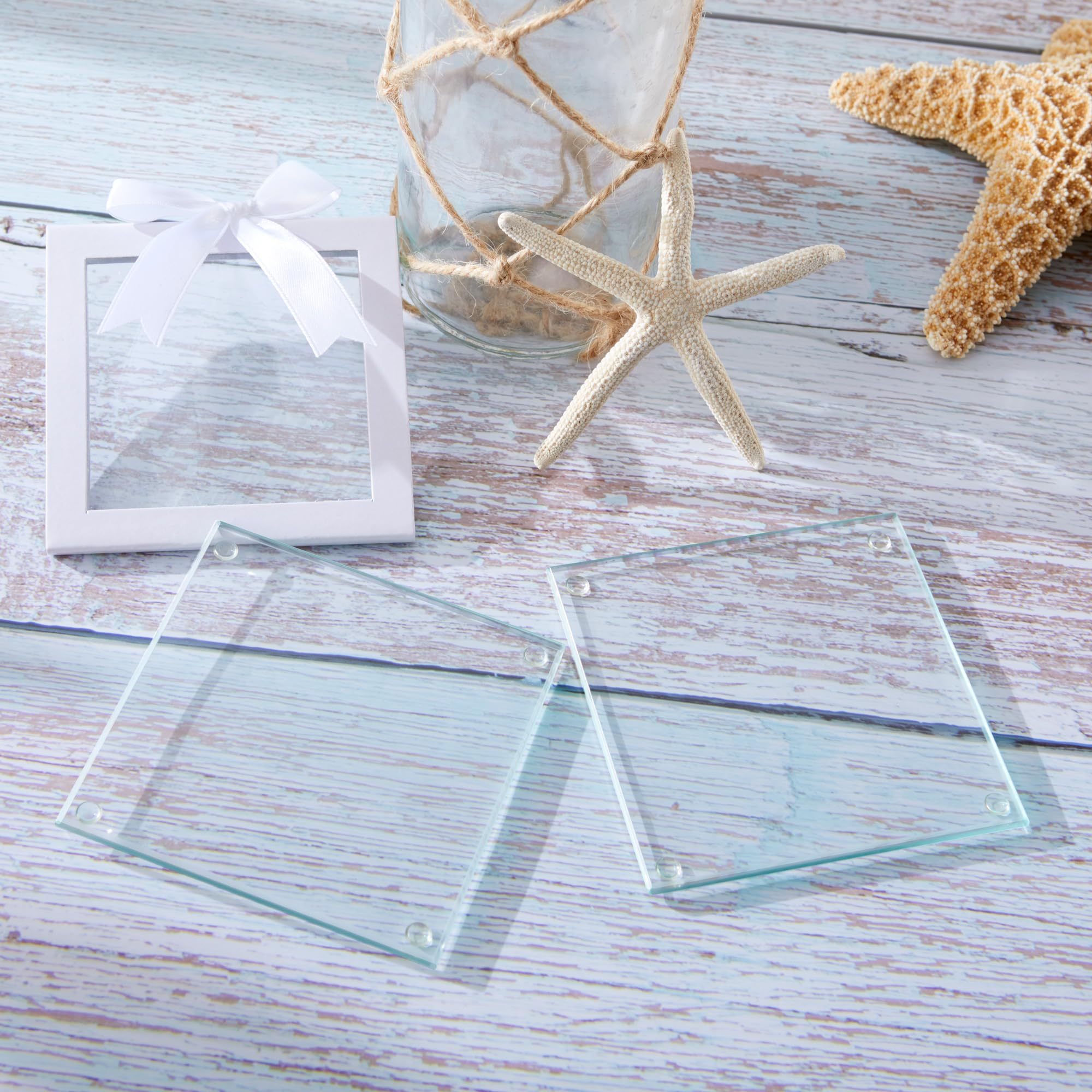 Clear DIY Glass Drink Coasters (Set of 12)  Home D?cor or DIY Party Favor