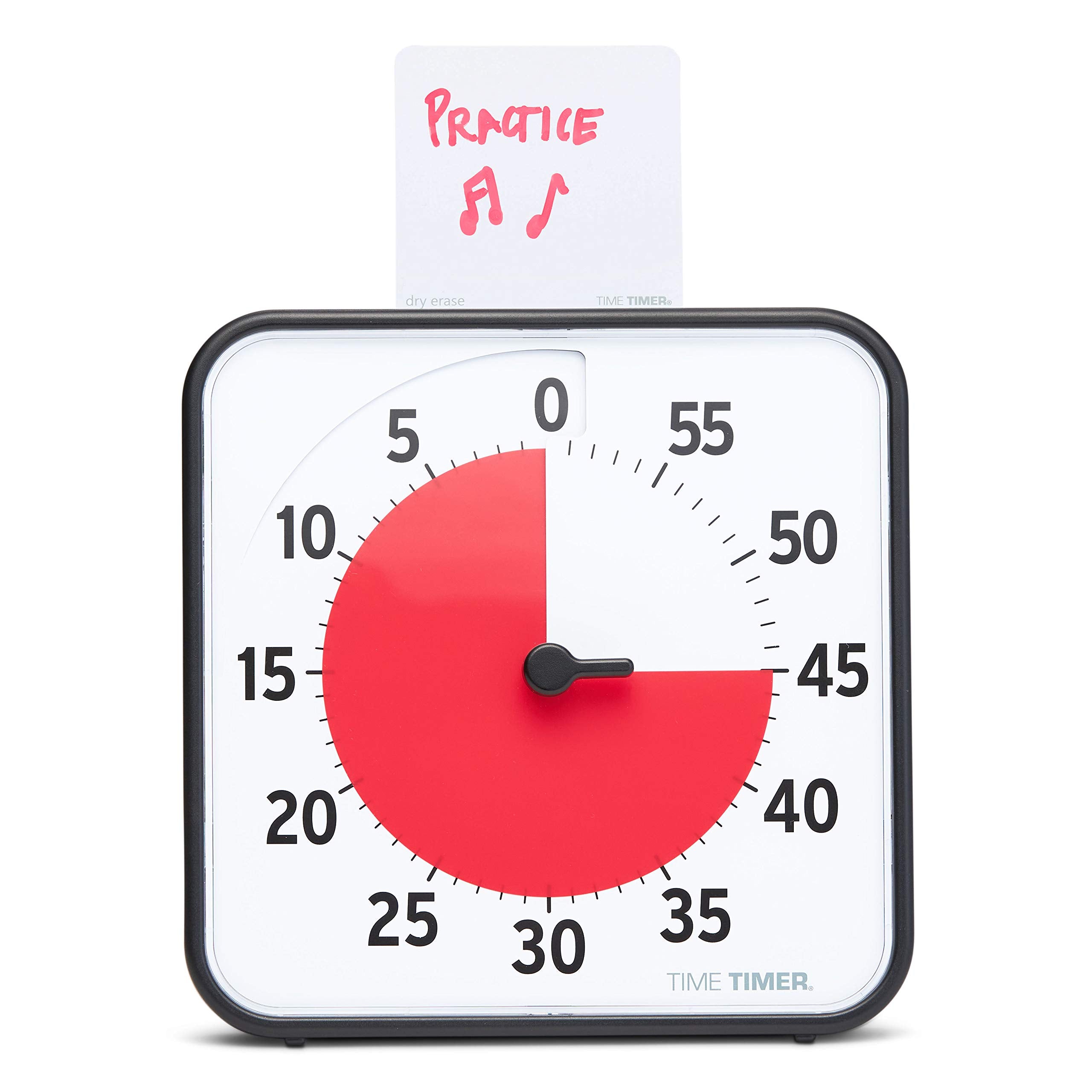 TIME TIMER 8 inch Visual Timer - 60 Minute Desk Countdown Clock with Dry Erase Activity Card, Also Magnetic - for Kids Classroom