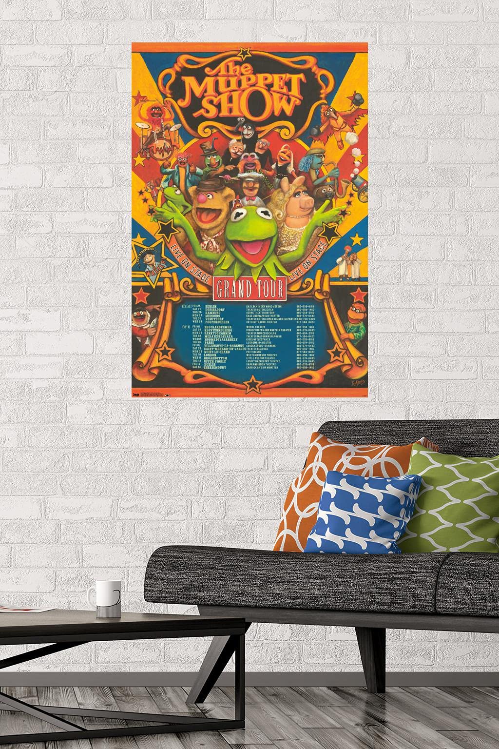 Trends International Disney The Muppets: Most Wanted - Grand Tour Wall Poster, 22.375'' X 34'', Premium Unframed Version