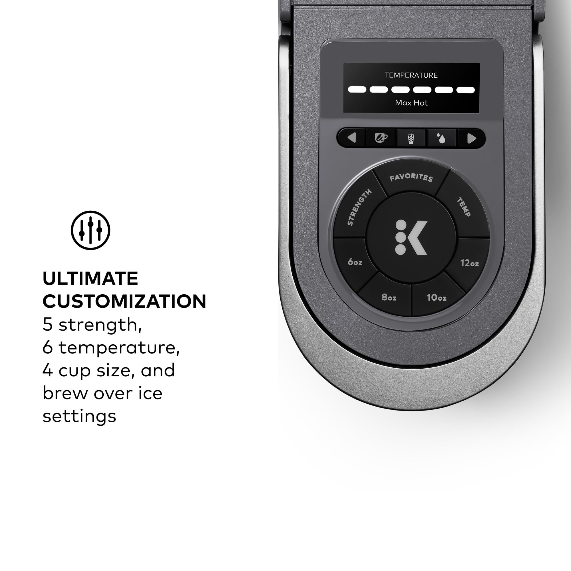 Keurig K-Supreme Smart Single Serve Coffee Maker With Wifi Compatibility, 4 Brew Sizes, And 66Oz Removable Reservoir, Compatible