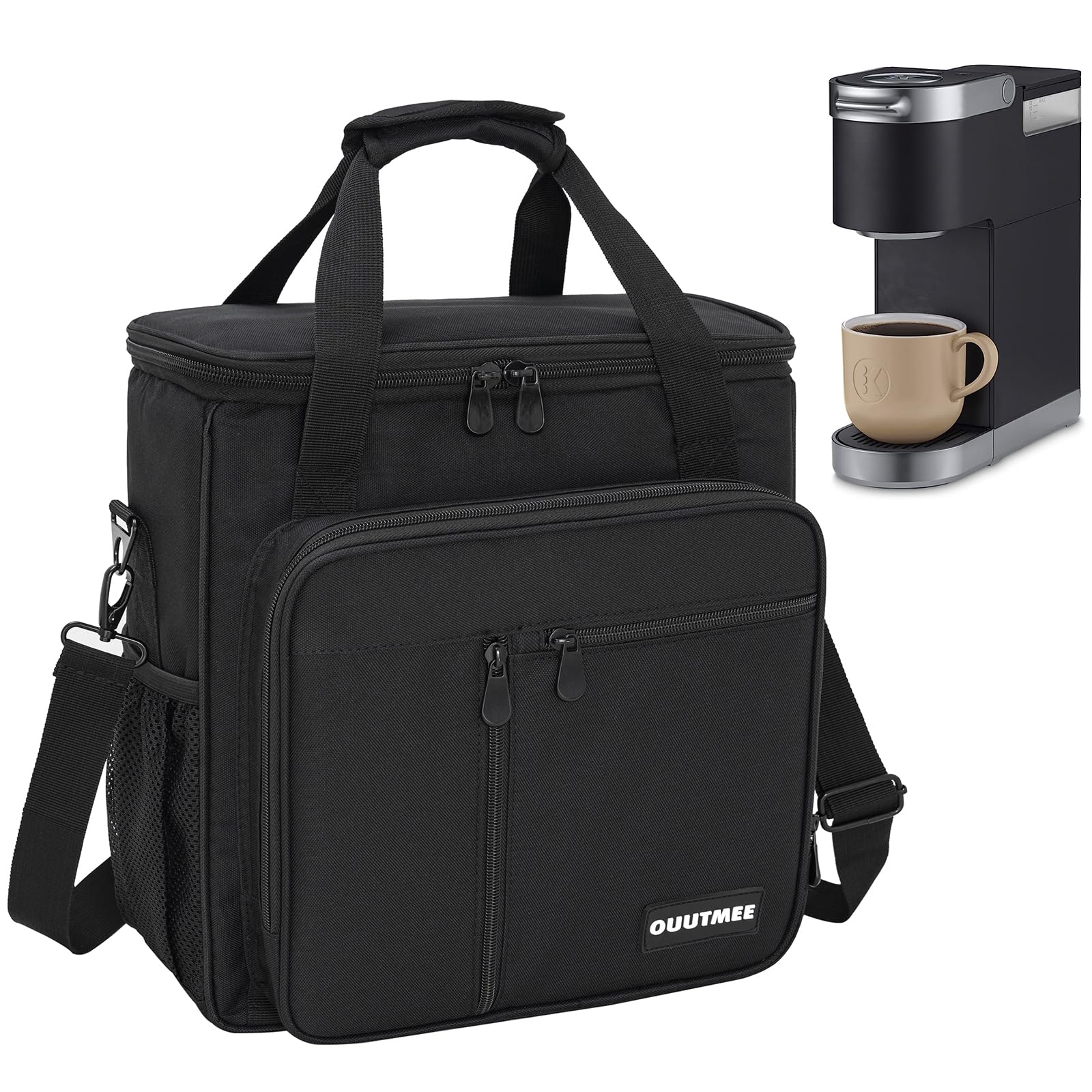 Ouutmee Coffee Maker Carrying Bag Compatible With Keurig K-Mini Or K-Mini Plus, Single Serve Coffee Brewer Portable Storage Bag