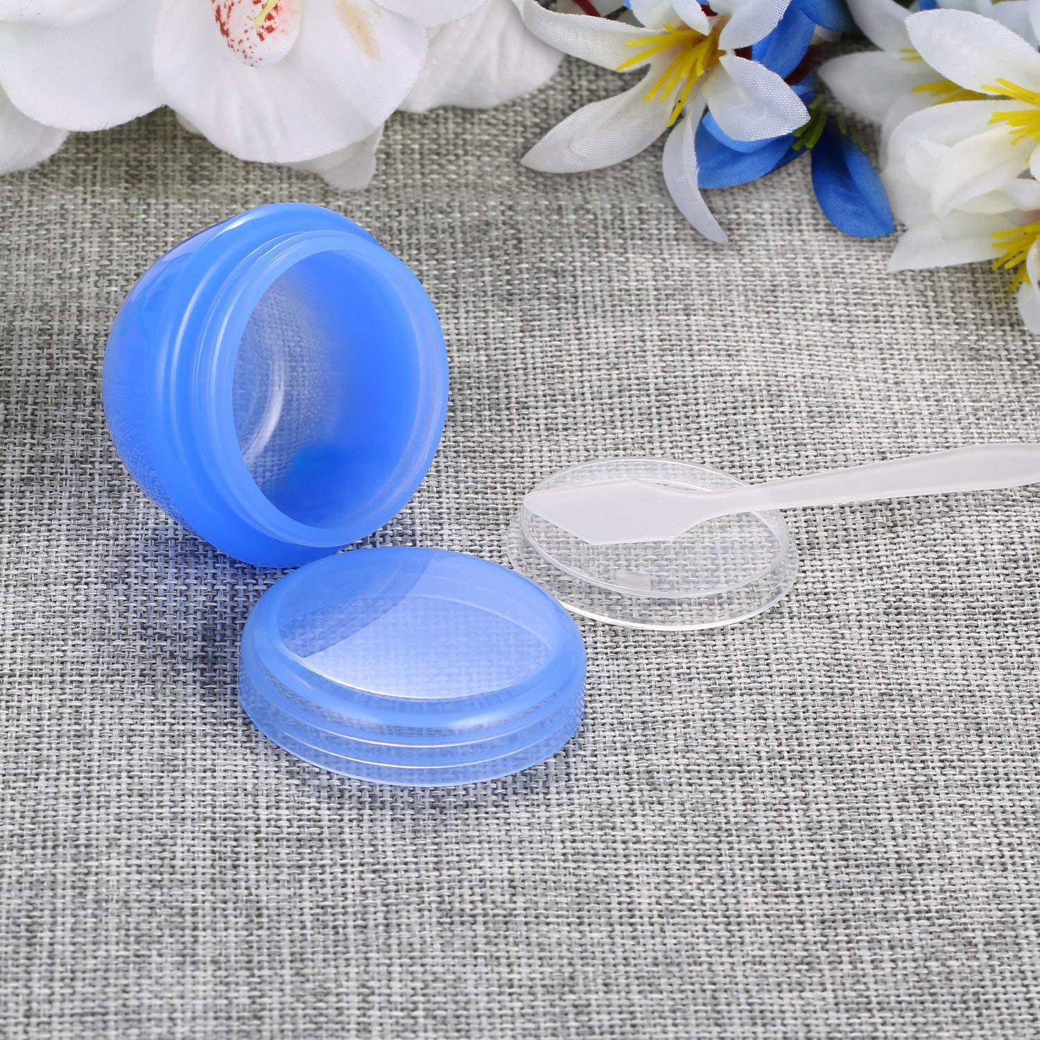 Veaide Travel Accessories Toiletry Containers, 1 Oz Plastic Little Jars For Creams, Compact Travel Size Containers With Leak Pro