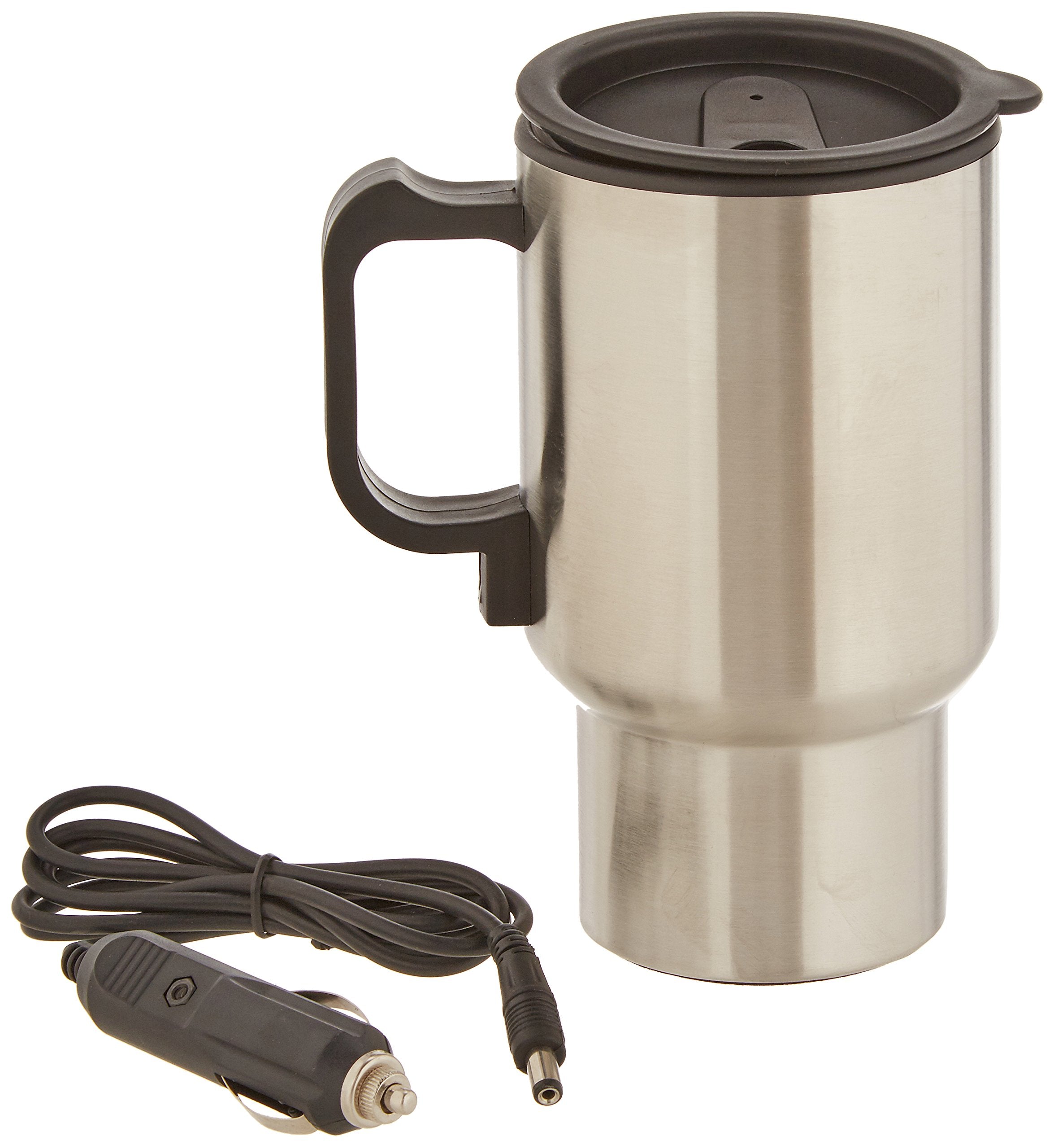 Bulk Buys Heating Auto Travel Mug, One Size, Black, Silver