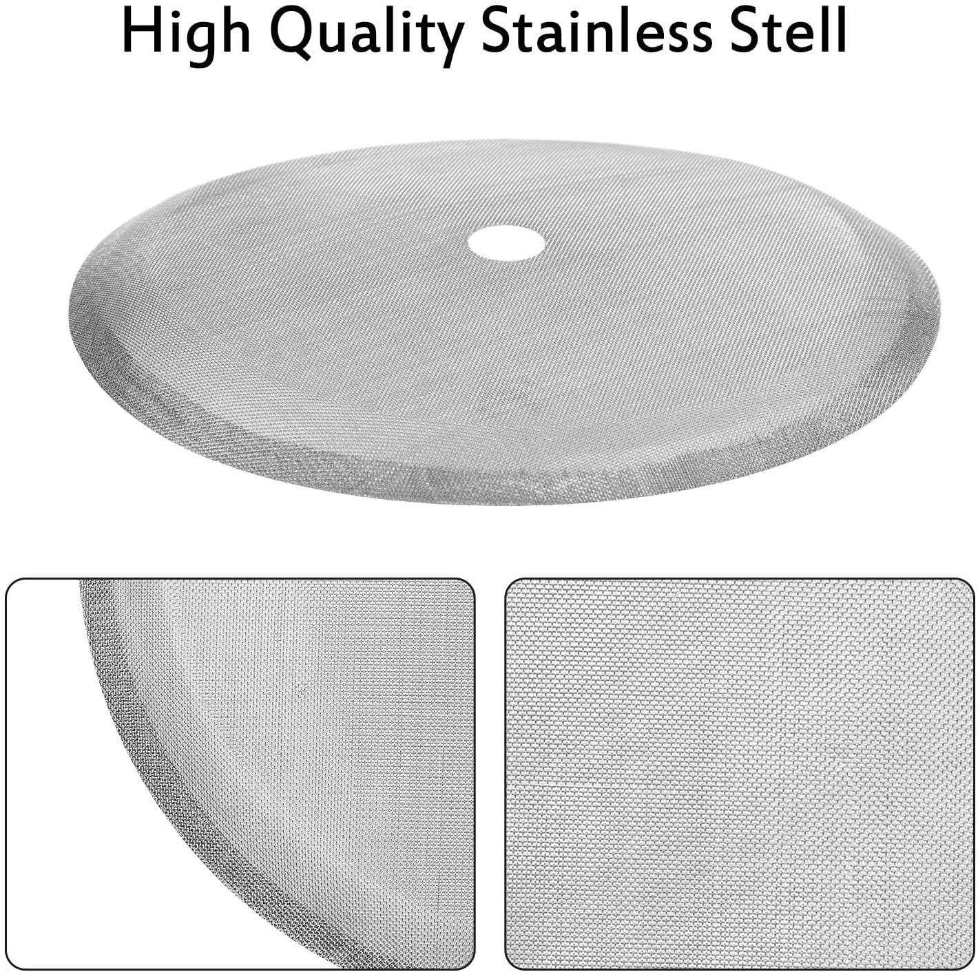 Meelio 6 Pieces French Press Replacement Filters Mesh Filters Replacement, Stainless Steel French Press Replacement Screen For 3