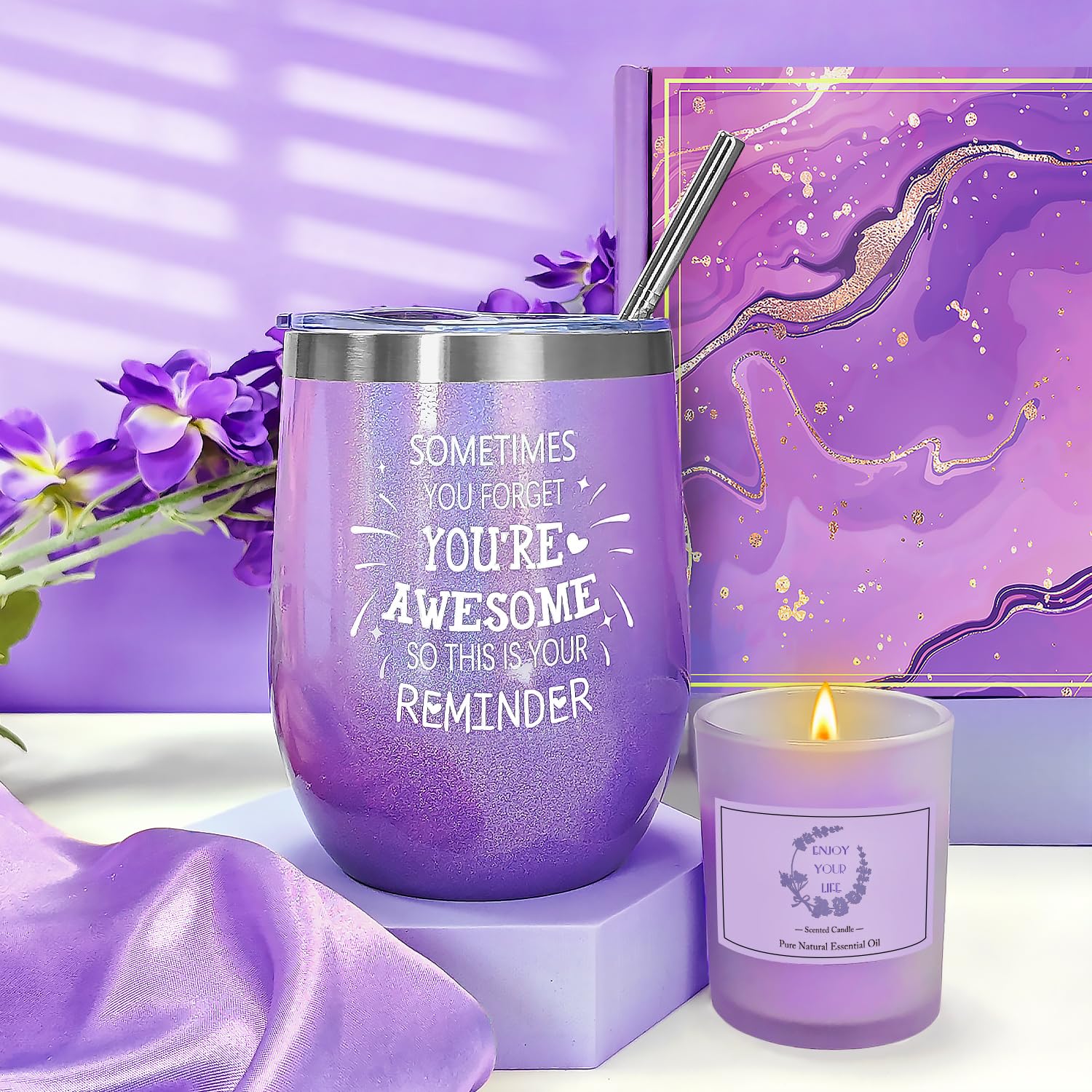 Gifts for Women Mom Wife Girlfriend Sister Her, Happy Birthday Gifts Basket for Women, Relaxing Spa Gift Basket Set, Christmas,