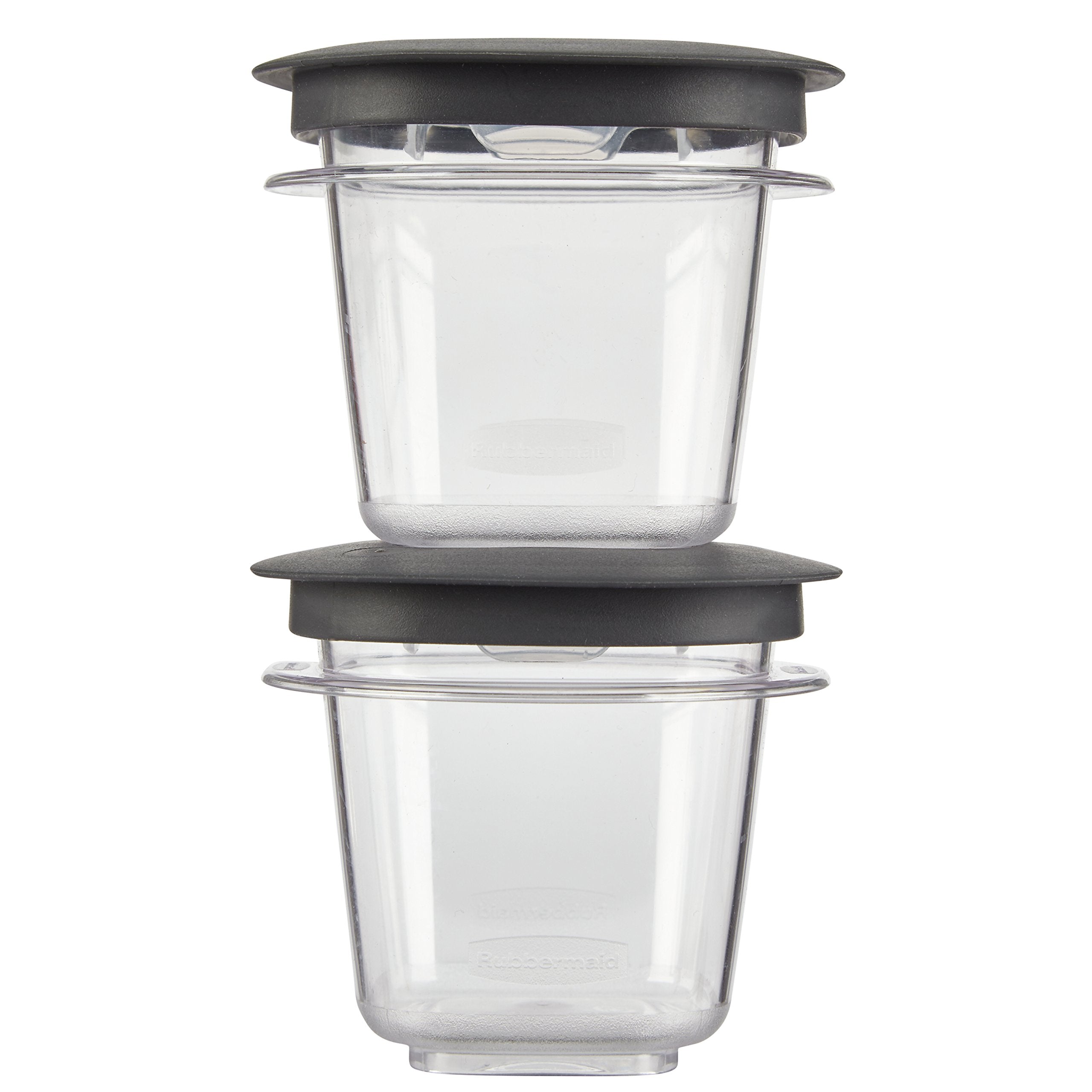 Rubbermaid Premier Easy Find Lids Food Storage Containers, 0.5 Cup, Gray, 2 Count