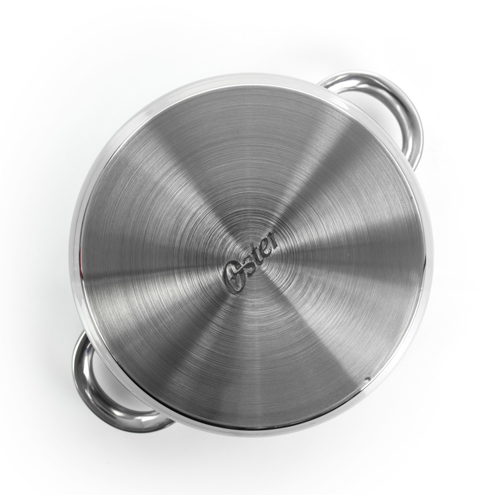 Oster Sangerfield Stainless Steel 4 QT Dutch Oven with Lid and 3 Section Dividers