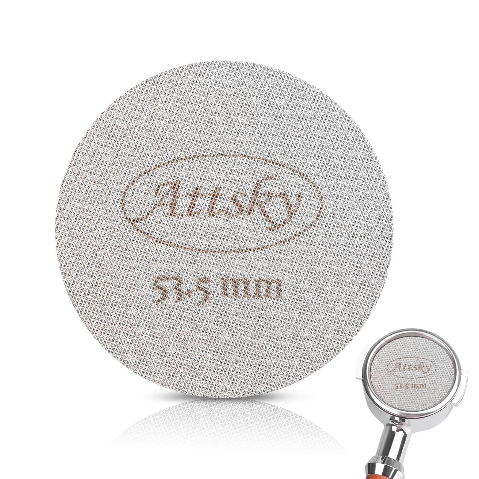 Attsky 53.5Mm Espresso Puck Screen, Espresso Filter For 54Mm Portafilter Filter Basket, Reusable Espresso Screen With 1.7Mm Thic