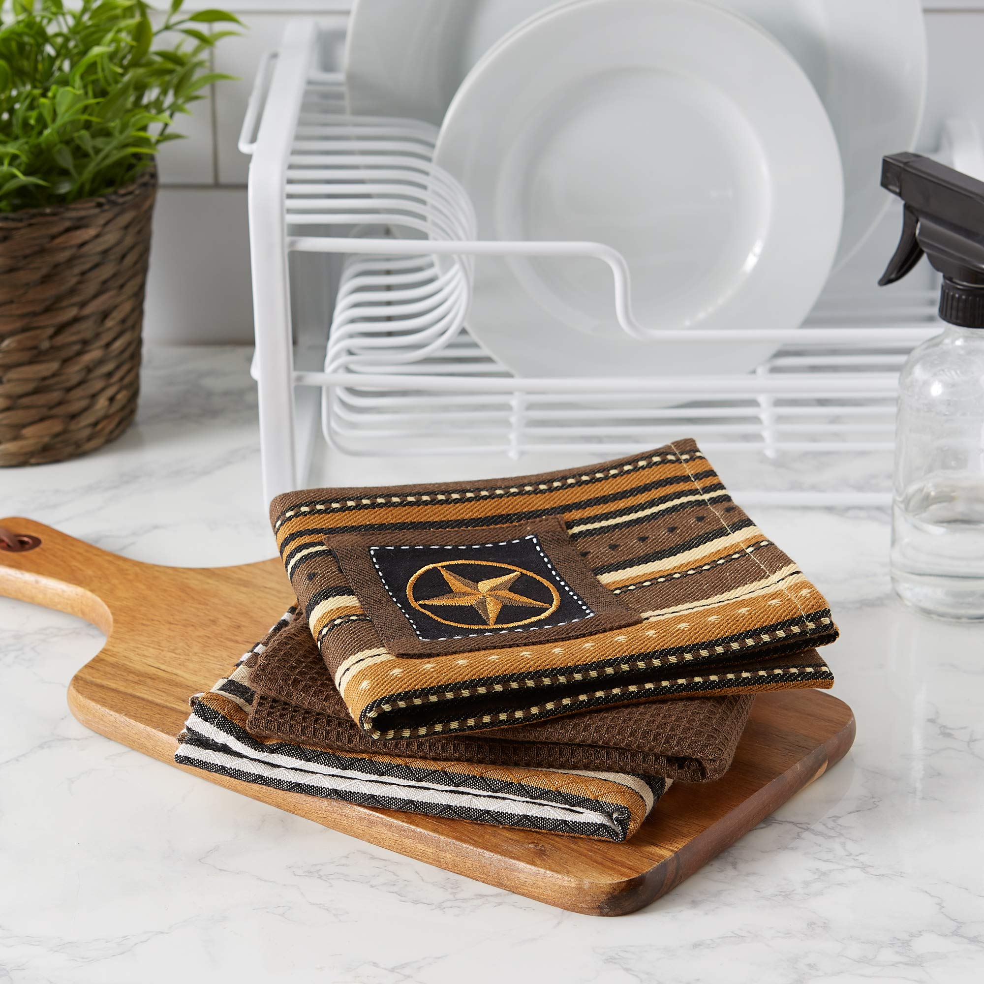 DII Applique Star Dishtowel(Set of 3)