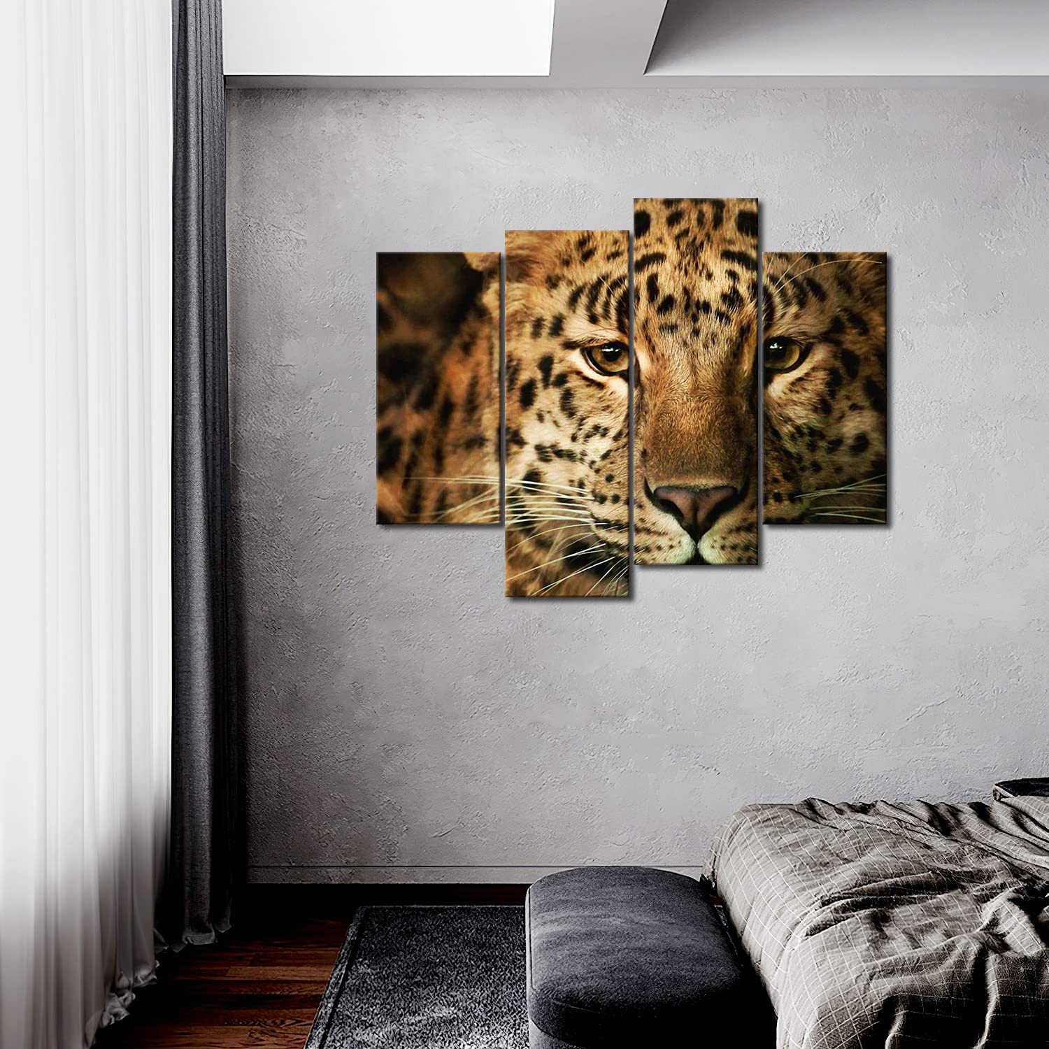 Leopard Wall Art Cheetah Painting Pictures Print On Canvas Animal The Picture For Home Modern Decoration