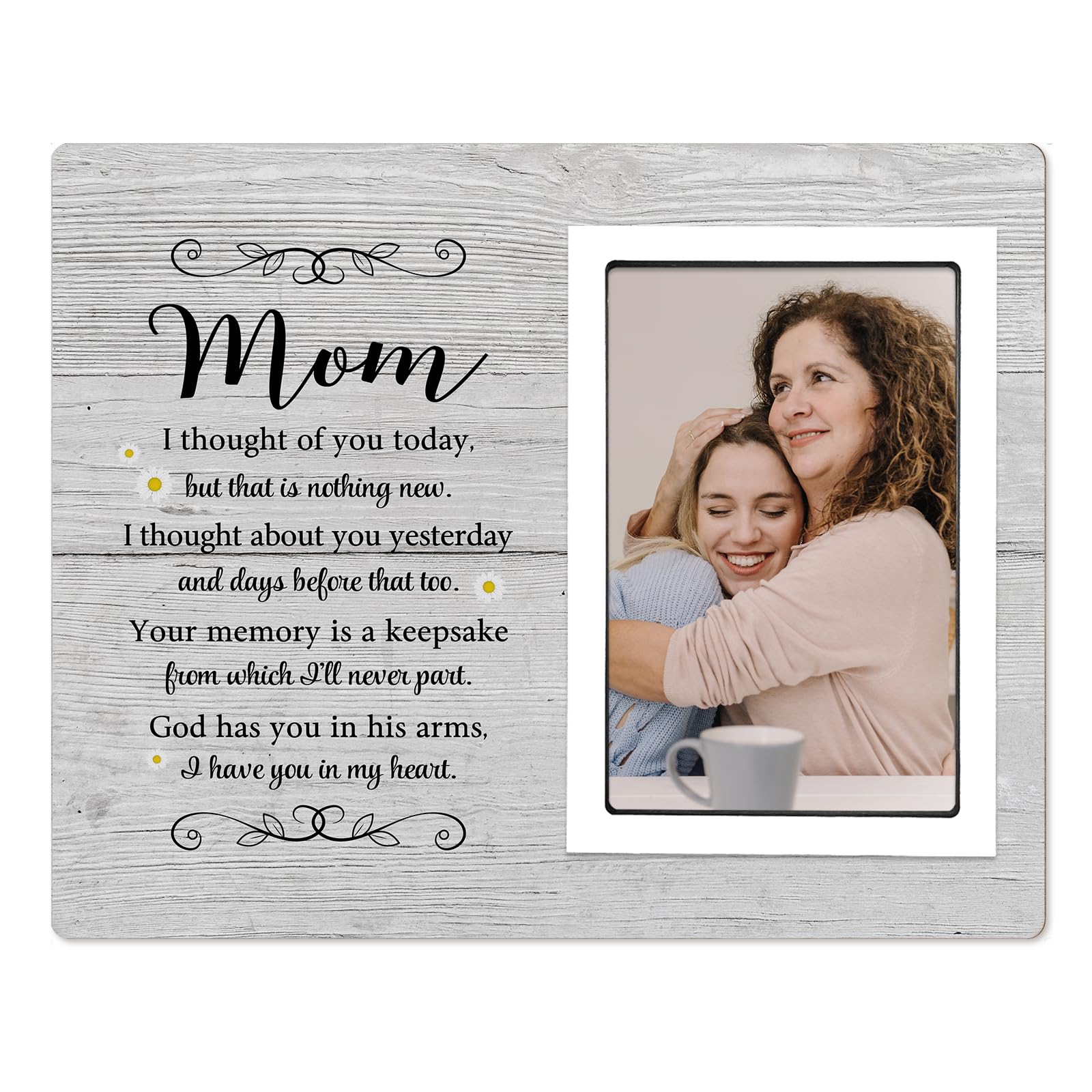 SteadStyle Mom Memorial Picture Frames, Memorial Gifts for Loss of Mother, Sympathy Gifts for Loss of Mom, Bereavement Gifts for