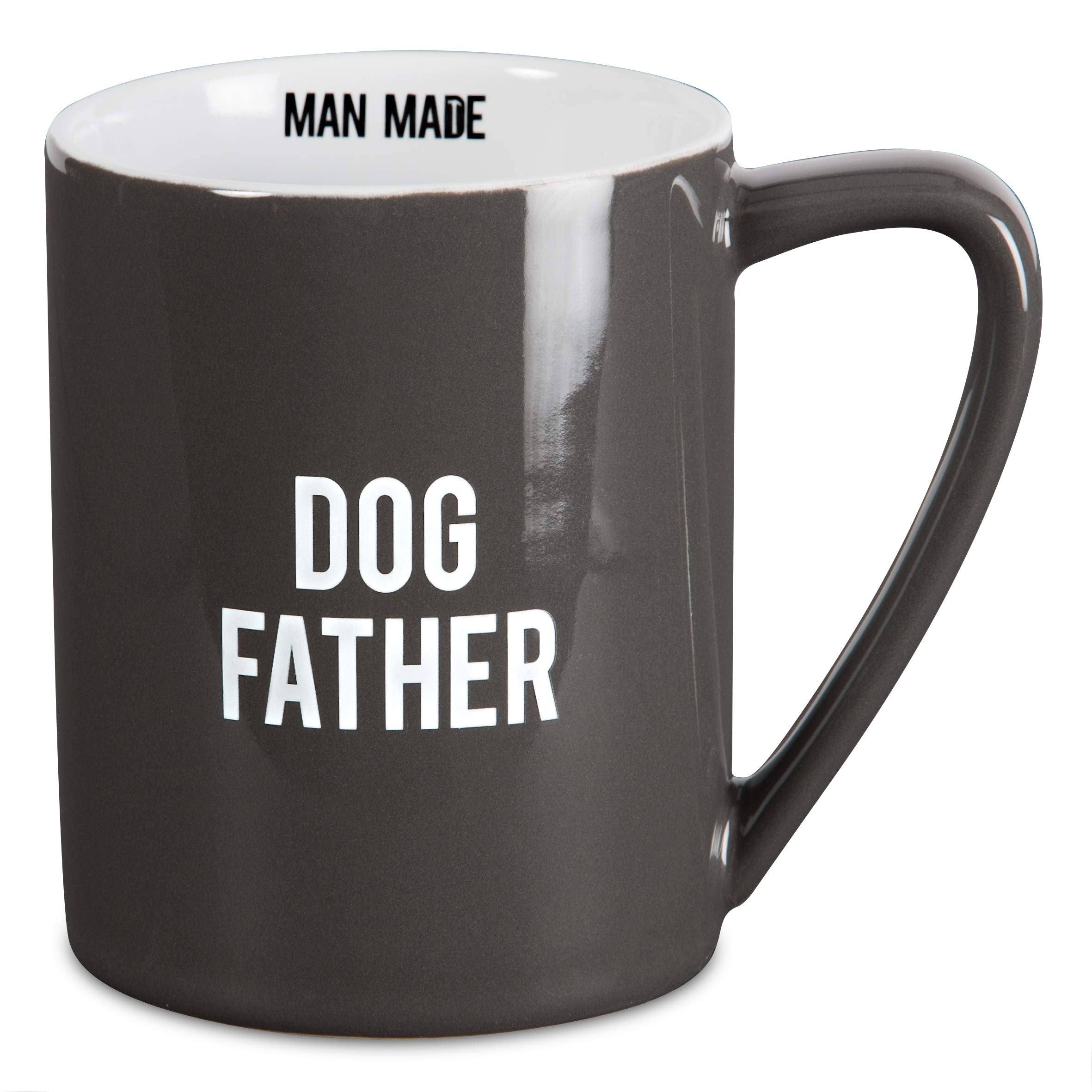 Pavilion Gift Company Man Made Dog Father Heather Coffee Mug, 18 Oz, Gray