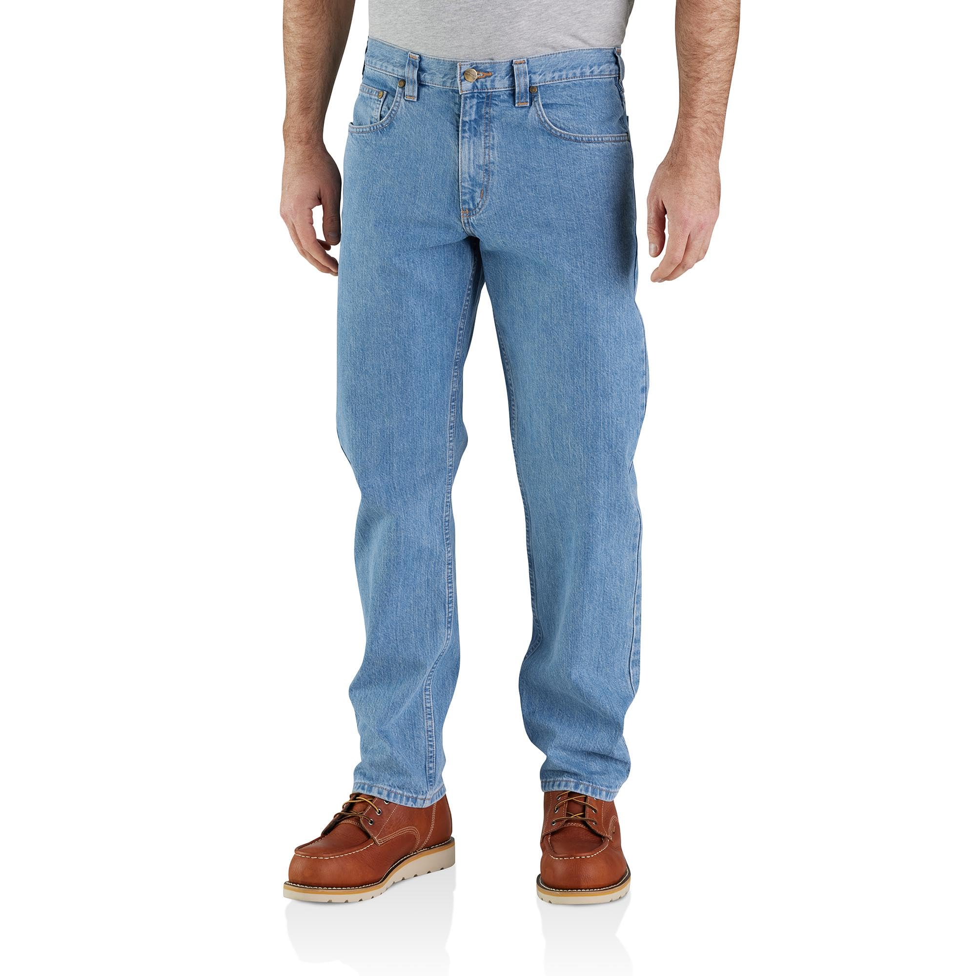 Carhartt Mens Relaxed Fit 5-Pocket Jean, Cove, 34W X 32L