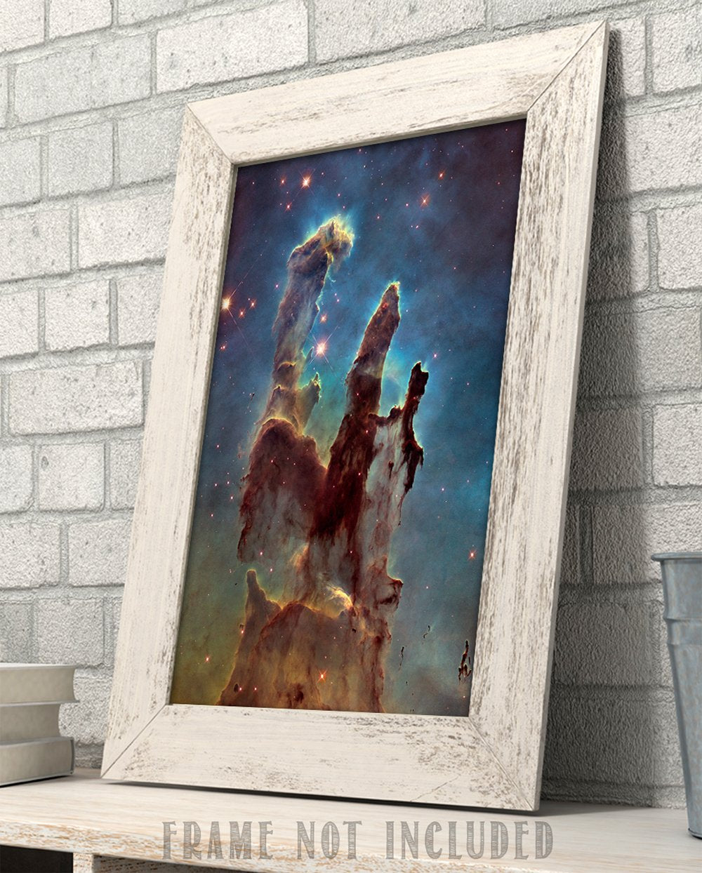 Astronomy Poster - Pillars Of Creation - Photo from Hubble Space Telescope - 11x14 Unframed Art Print - Vintage Posters Dark Academia  Space Poster for Astronomers Space Exploration Enthusiasts