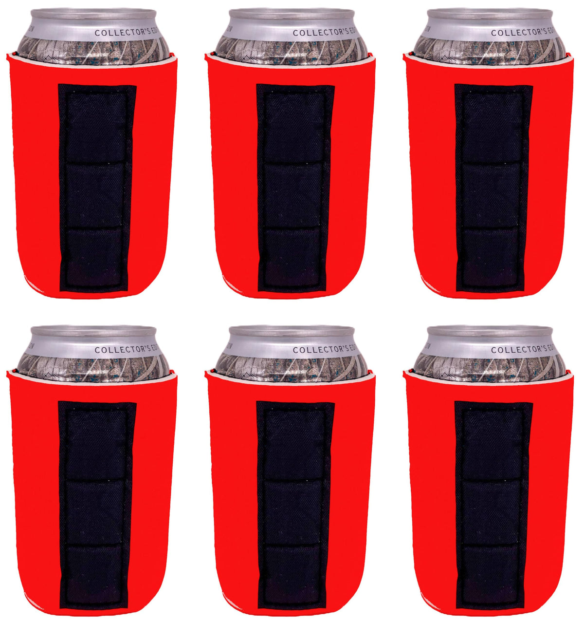 Blank Magnetic Can Coolie (6 Pack Orange)