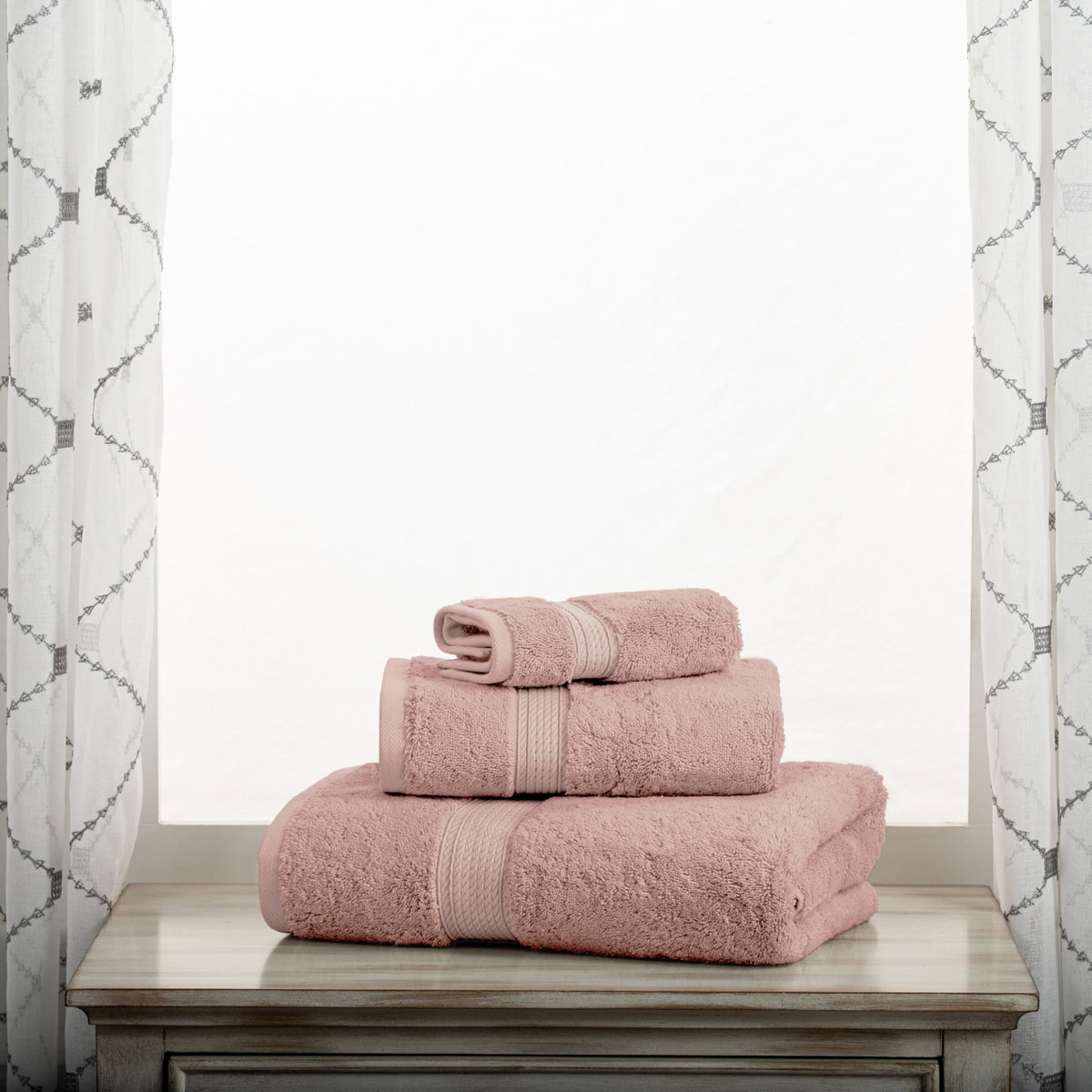 Superior Egyptian Cotton Pile 3-Piece Towel Set, 1 Bath, 1 Hand, 1 Face Towel/Washcloth, Heavyweight, Ultra Soft Luxury Towels,