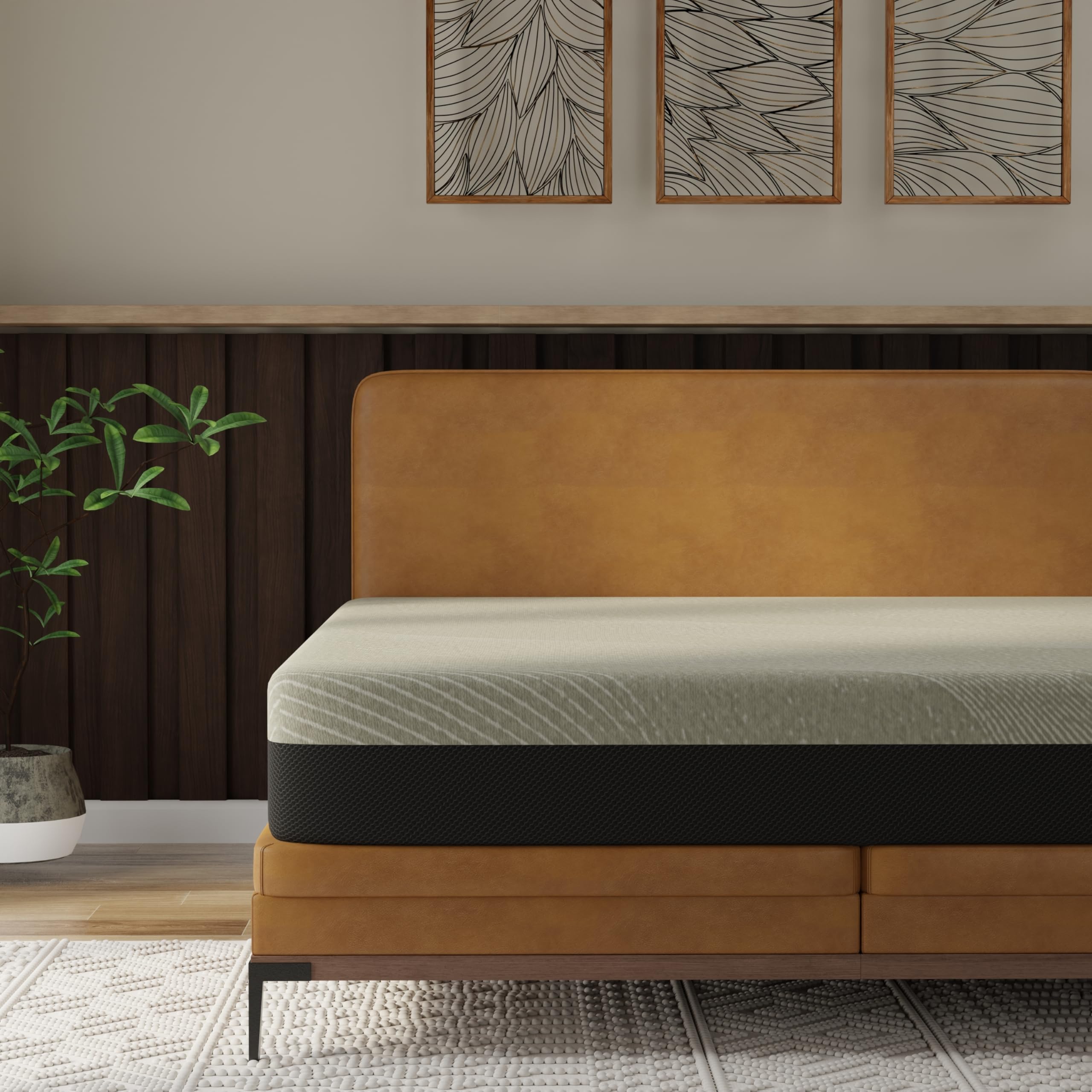 Omne Sleep comfort Series Queen Medium gel Memory Foam Tight Top 10 Inch Mattress(D0102H7BS26)