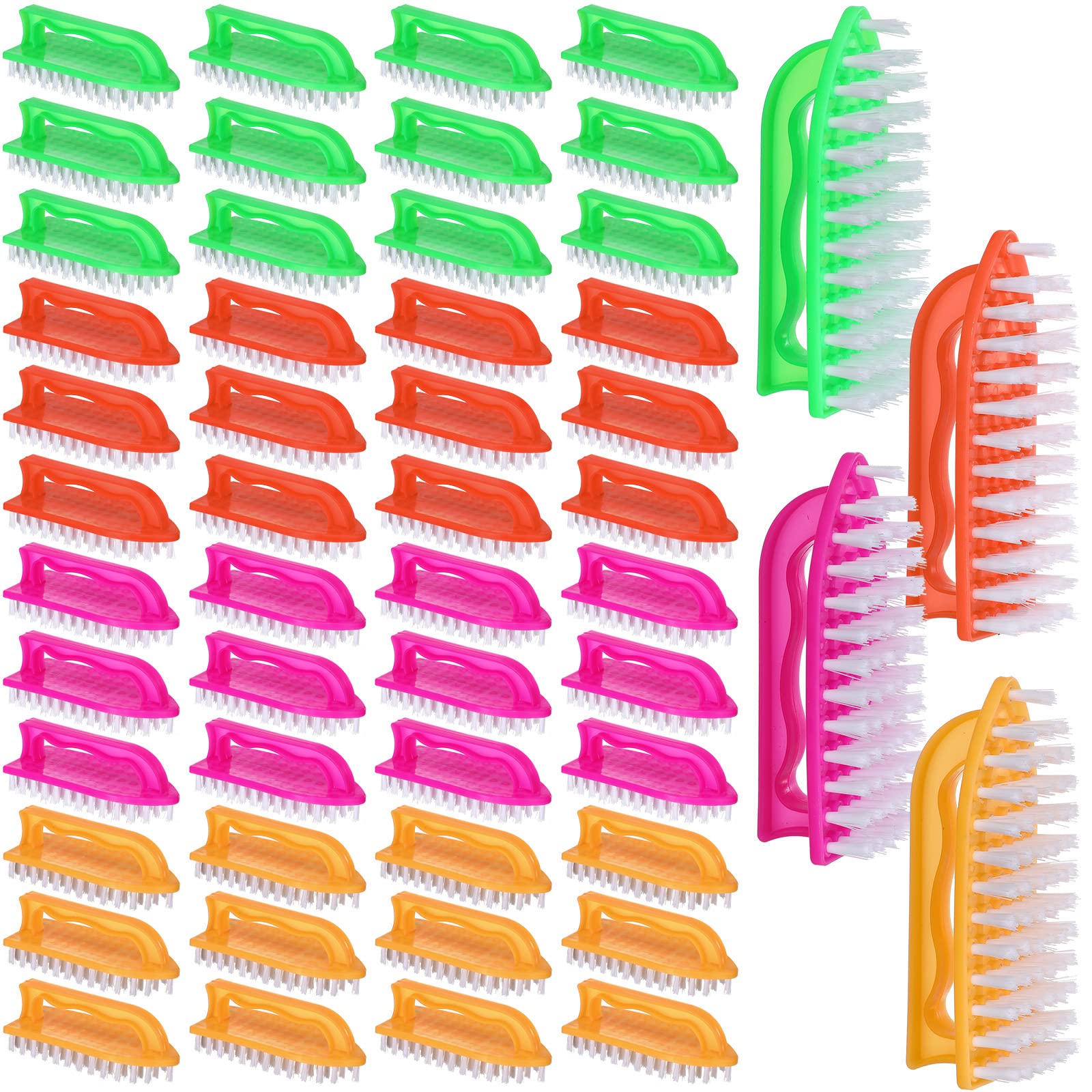 Eaasty 48 Pack Cleaning Brush Scrub Brush With Comfortable Grip Stiff Bristles Dish Scrub Brush Kitchen Scrub Brush Household Ca