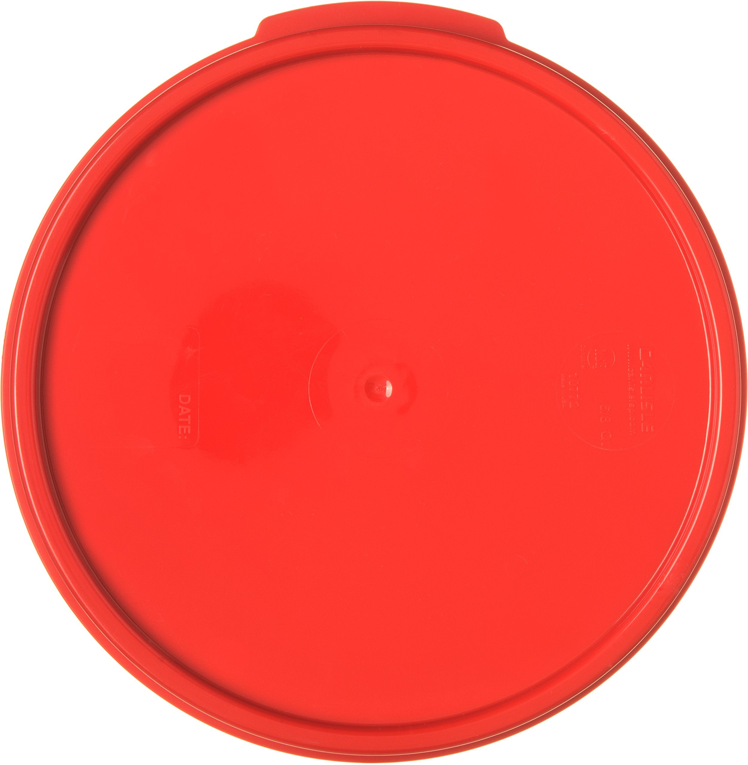 Carlisle Foodservice Products Storplus Round Food Storage Container Lid With Stackable Design For Catering, Buffets, Restaurants