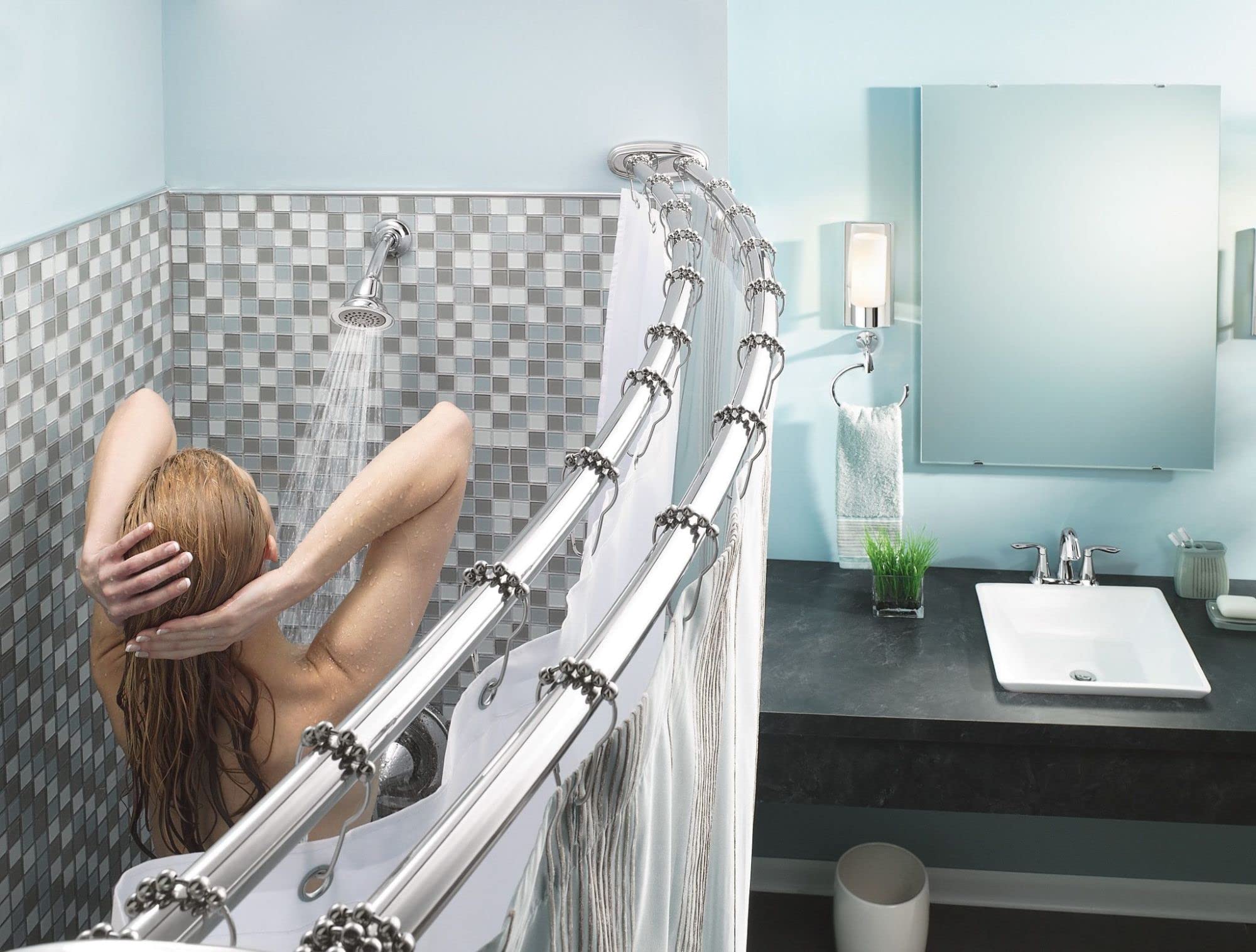 Moen Eva Bathroom Hand Towel Ring, Chrome, Metal, 1 Count, Model YB2886CH