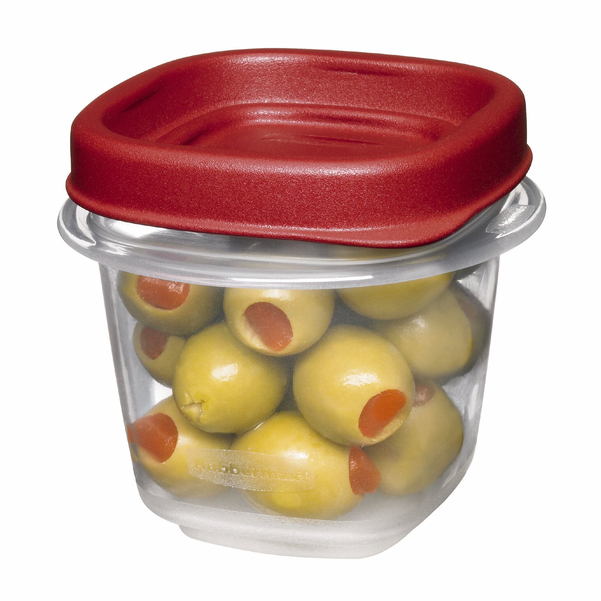 Rubbermaid Easy Find Lids Food Storage Containers, 0.5 Cup, Racer Red, 2-Piece Set