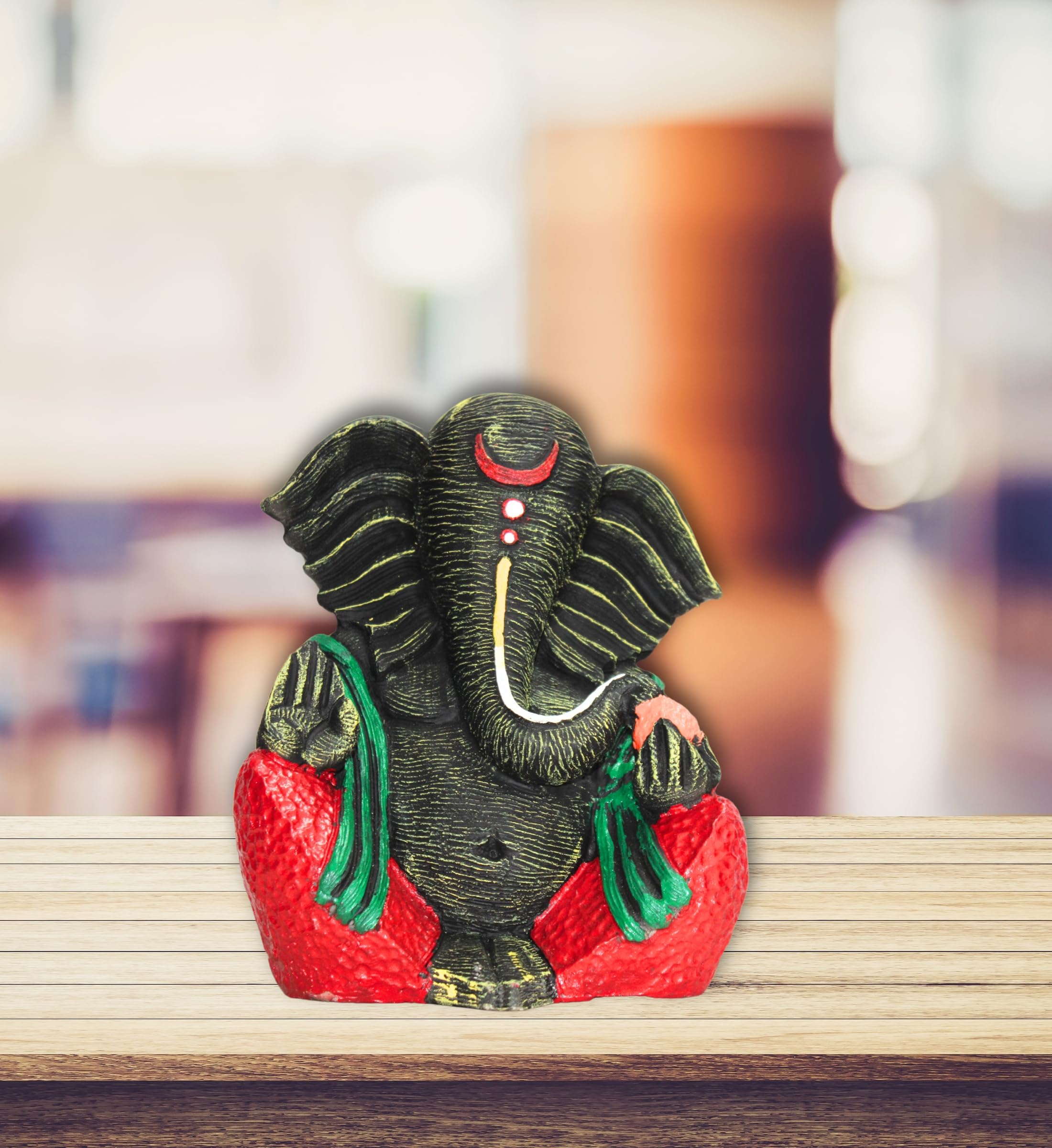Stark Dcor Majestic Ganesh Adornment Standganpati Idol For Home Decor Puja Lord Ganesh Statue Gift For Office Desk Puja Room Fig