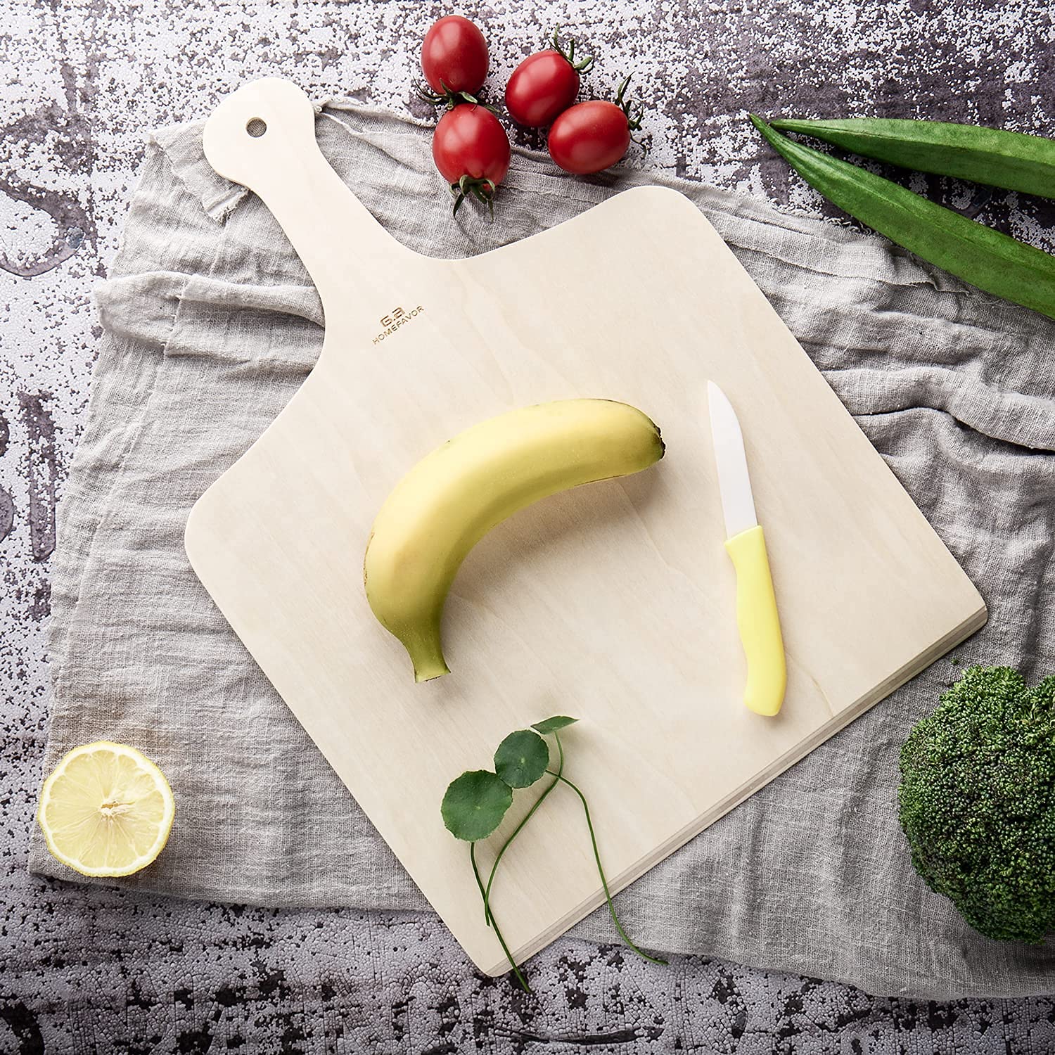 G.a HOMEFAVOR Pizza Peel [Set of 3]-12 x 16 Inch Wooden Pizza Paddle-Pizza Turning Peels with Wood Handle-for Baking Homemade Pizzas