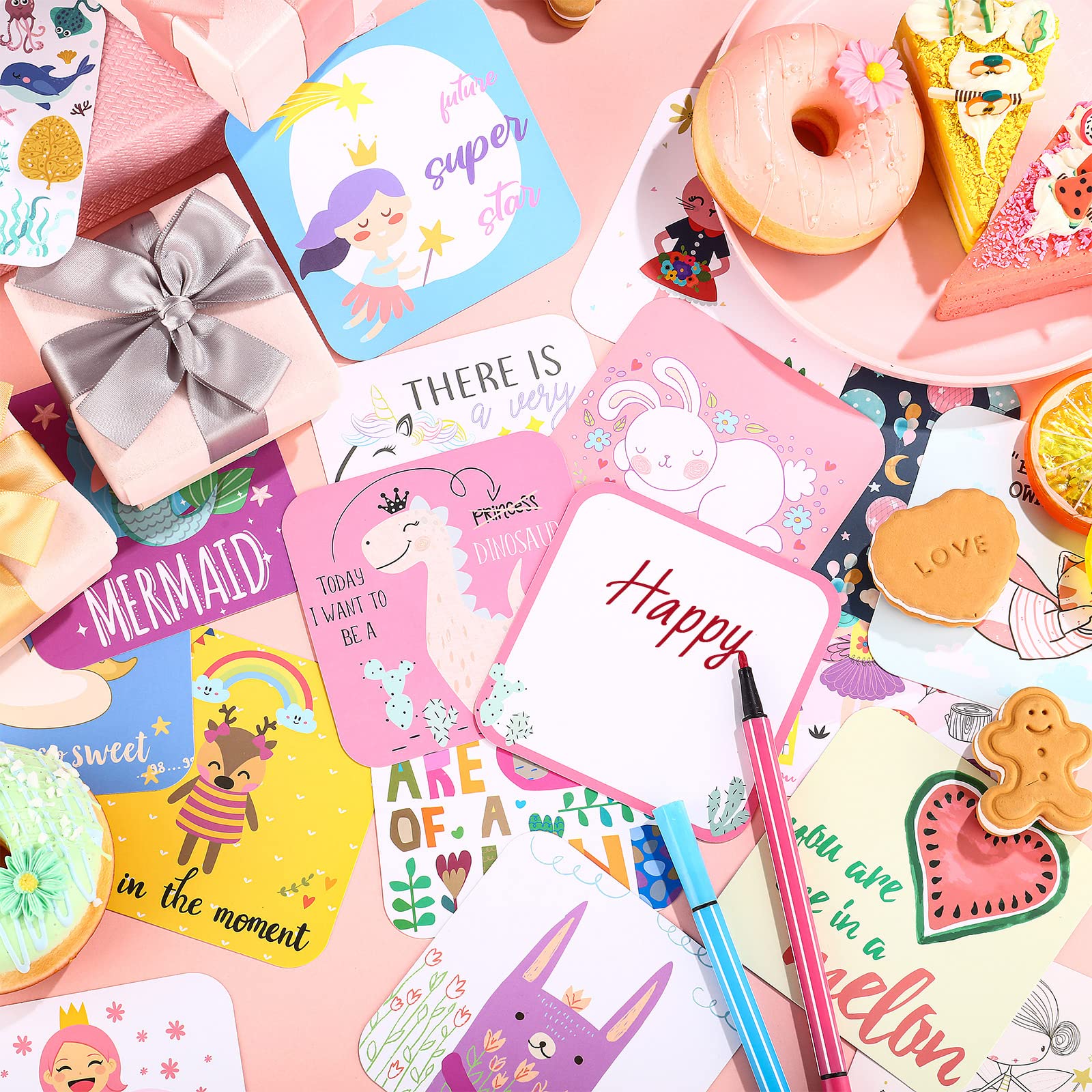 Teling 120 Pieces Lunch Box Notes For Girl Cute Lunchbox Notes For Kindergartners Inspirational And Motivational Girl Lunch Box