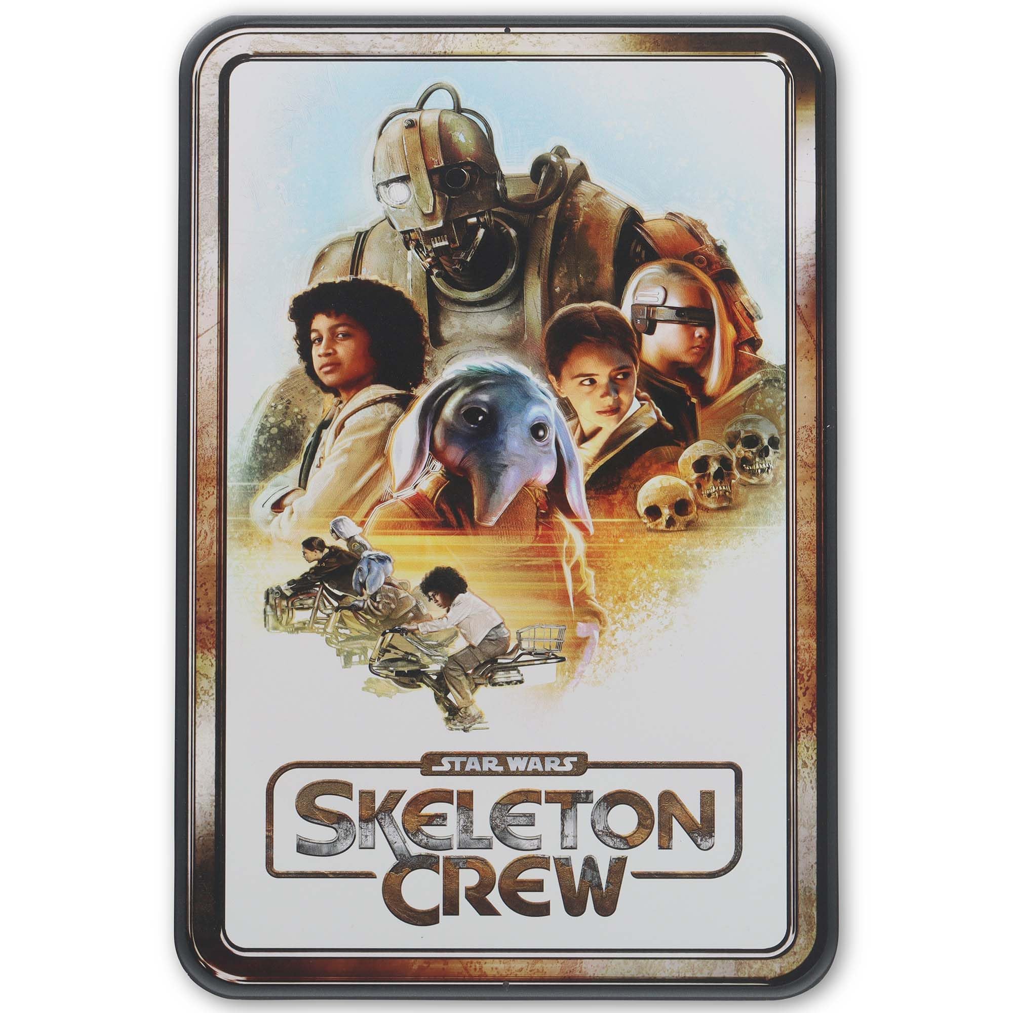 Disney Star Wars Skeleton Crew Poster Metal Sign - Vintage Skeleton Crew Wall Art for Man Cave or Movie Room