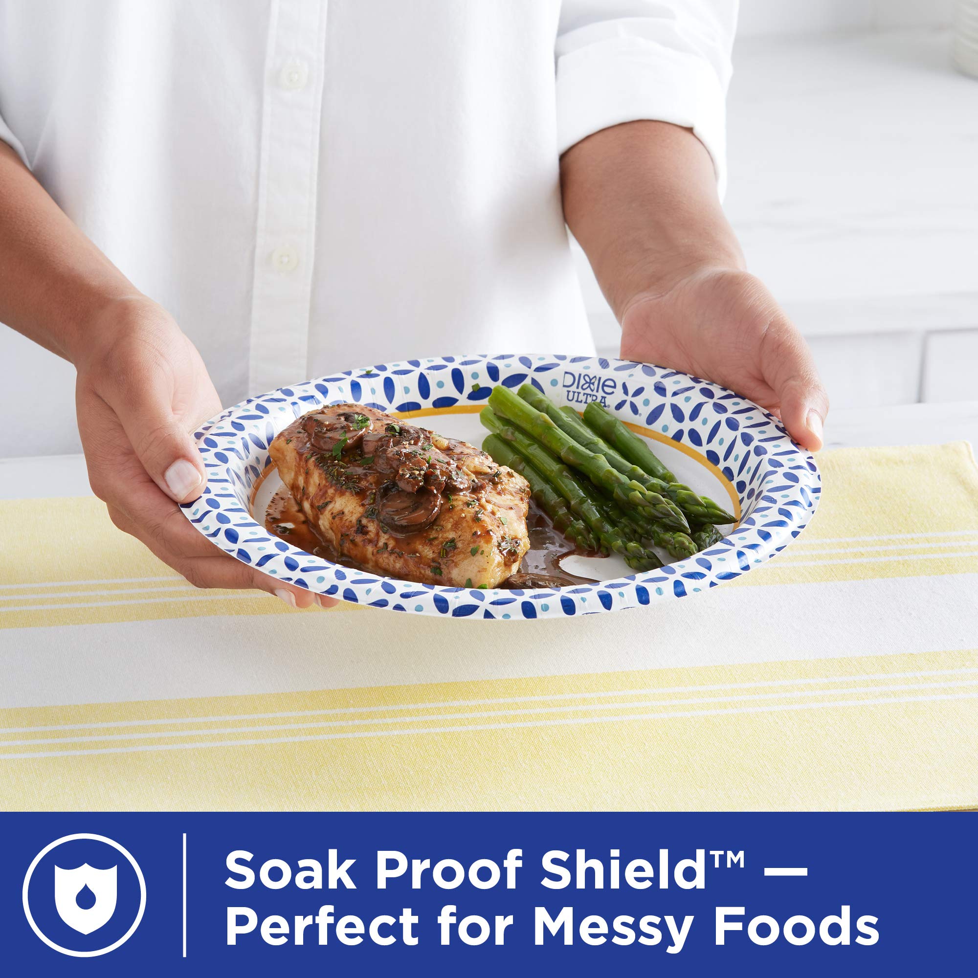 Dixie Ultra Disposable Paper Plates  10-1/16 in. Dinner Size  Printed  176 Count