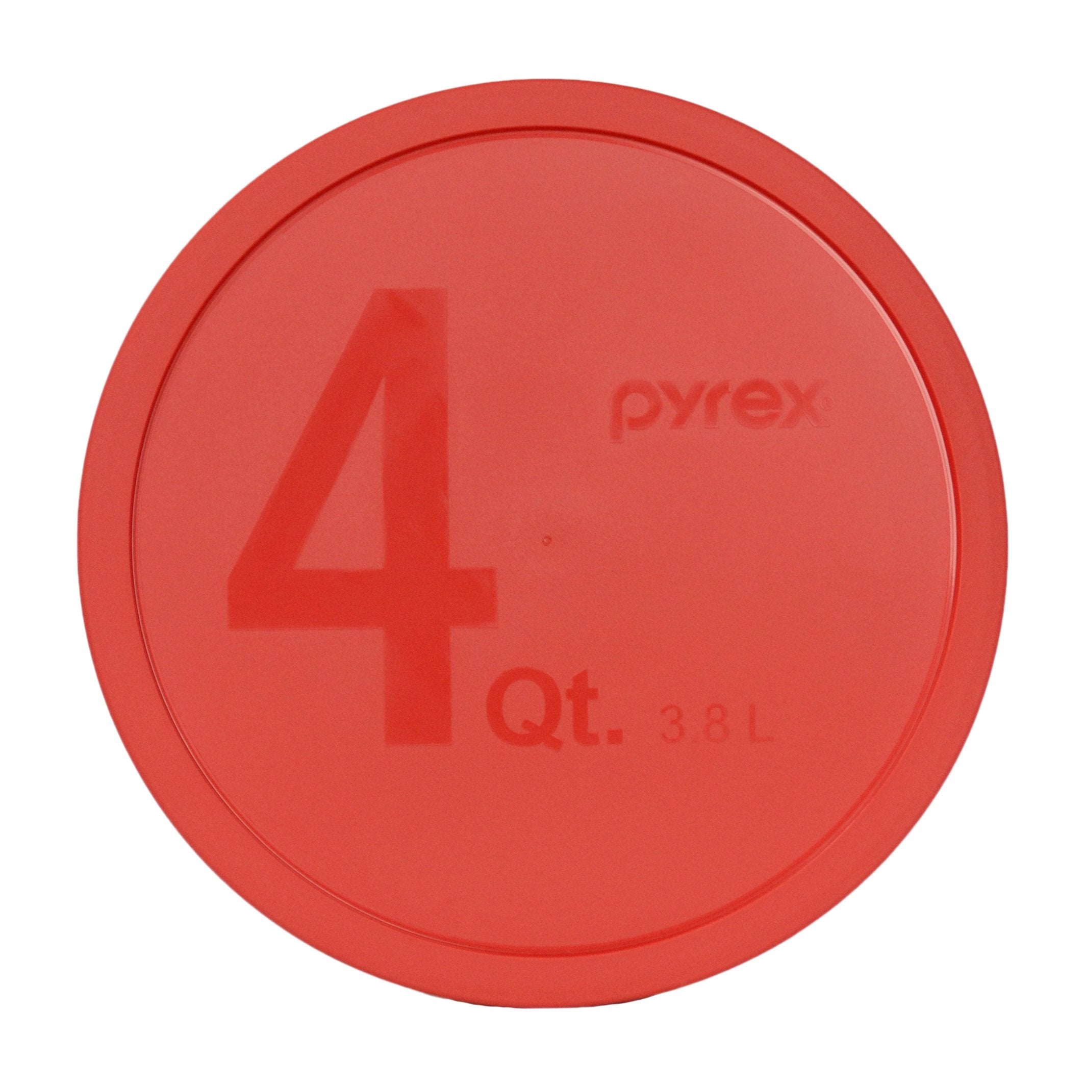 Pyrex Mixing Bowl Lids Set - 4 Plastic Lids in Red, Blue, Orange, Green - Made in the USA for Pyrex Bowls