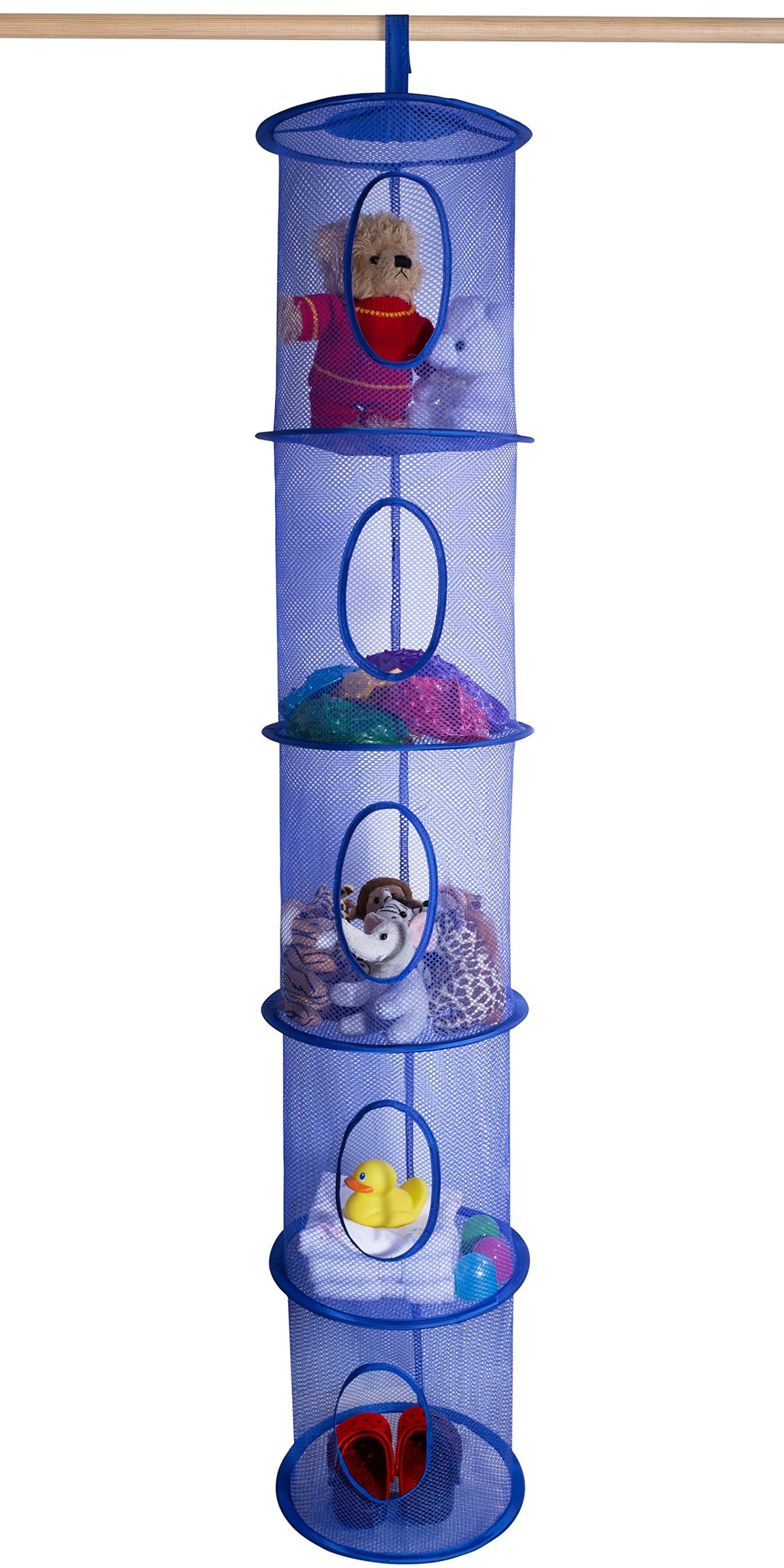 Handy Laundry 5-Tier Kids' Room And Closet Organizer - 12'' X 59'' - Fun And Functional Storage For Toys, Gloves, Shawls, Hats,