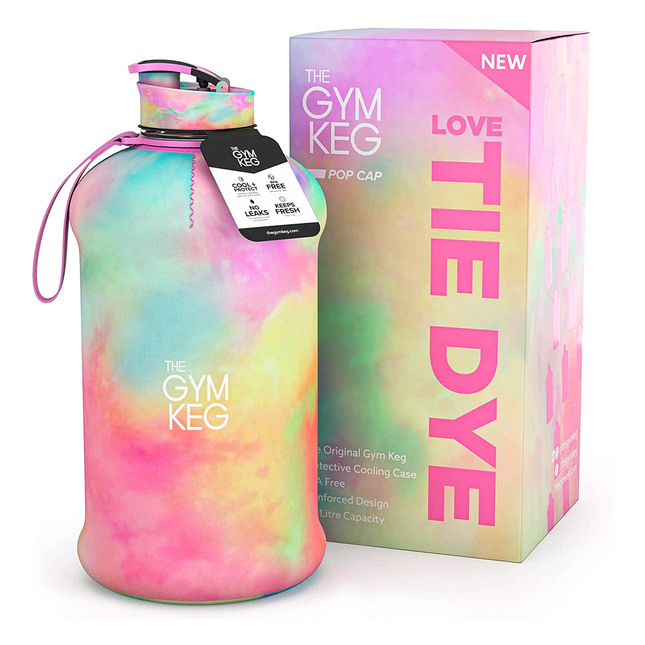 The Gym Keg Sports Water Bottle (22 L)  Half Gallon  Carry Handle  Big Water Jug For Sport  Large Reusable Water Bottles  Ecofri