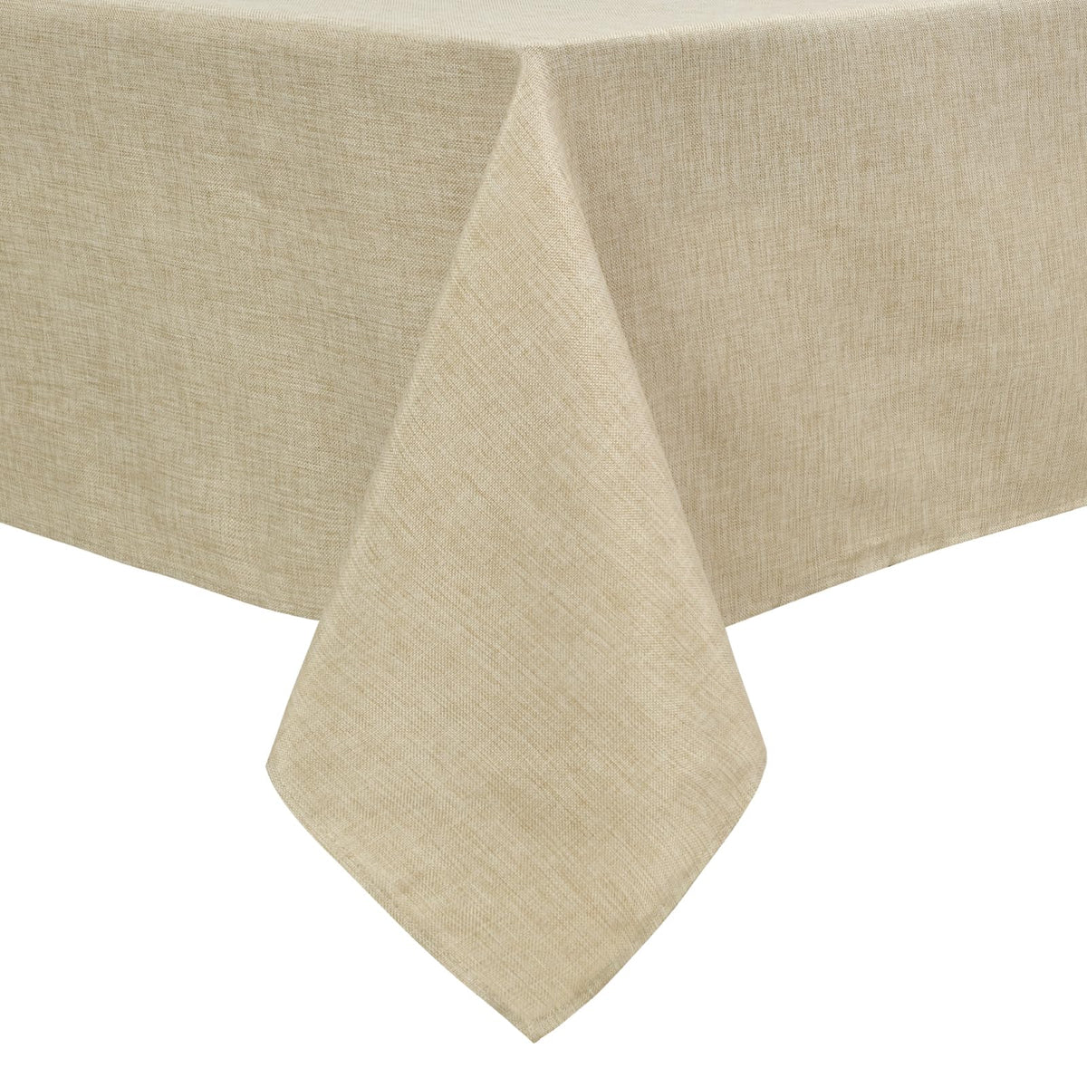 Hiasan Faux Linen Rectangle Tablecloth - Wrinkle And Stain Resistant Washable Table Cloth For Kitchen Dining Room Holiday Table