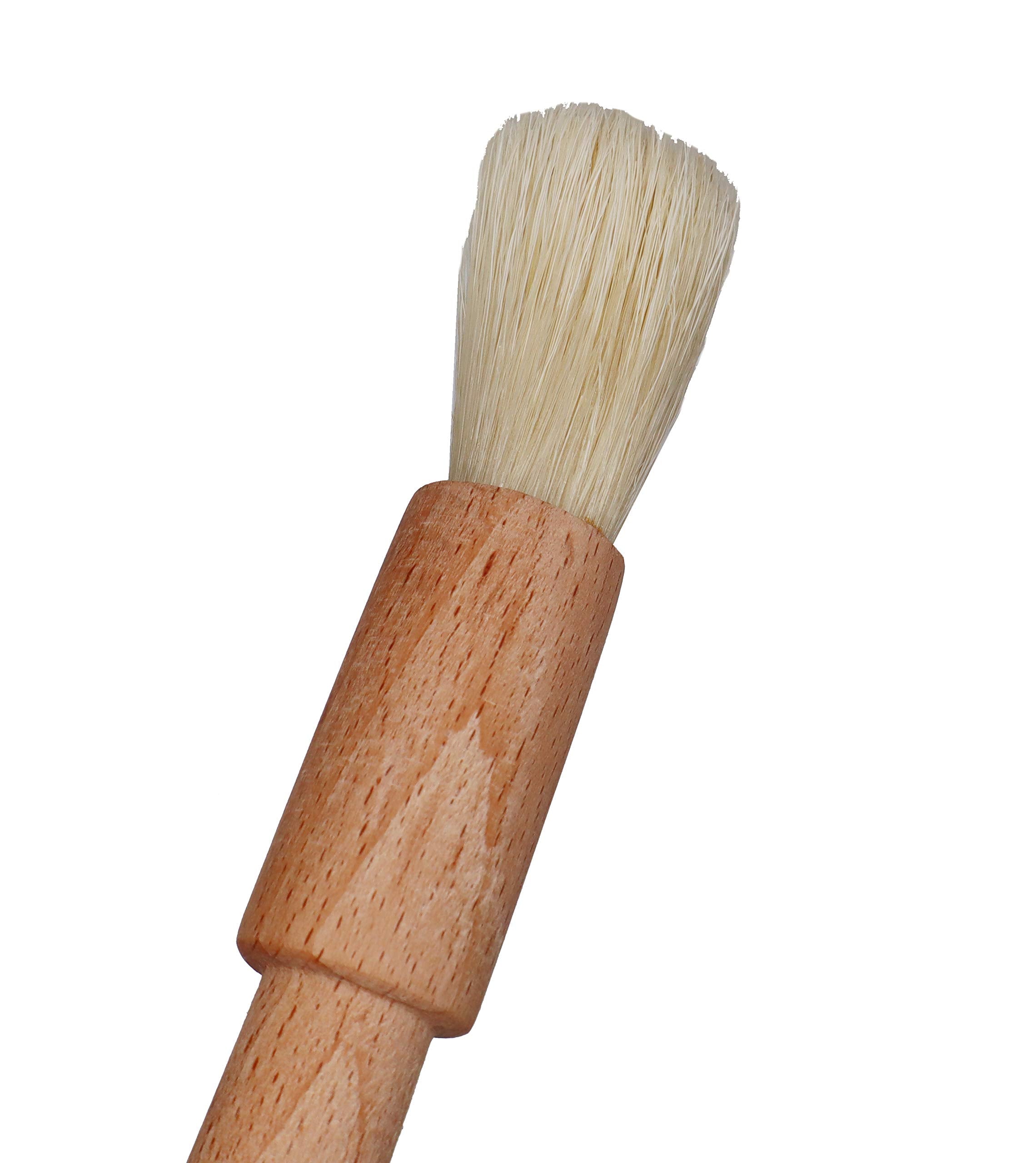 Exceliy 2 Sets Pastry Brushes With Wooden Handle Natural Bristles For Basting Spreading Butter Oil In Barbecue Baking Kitchen Co