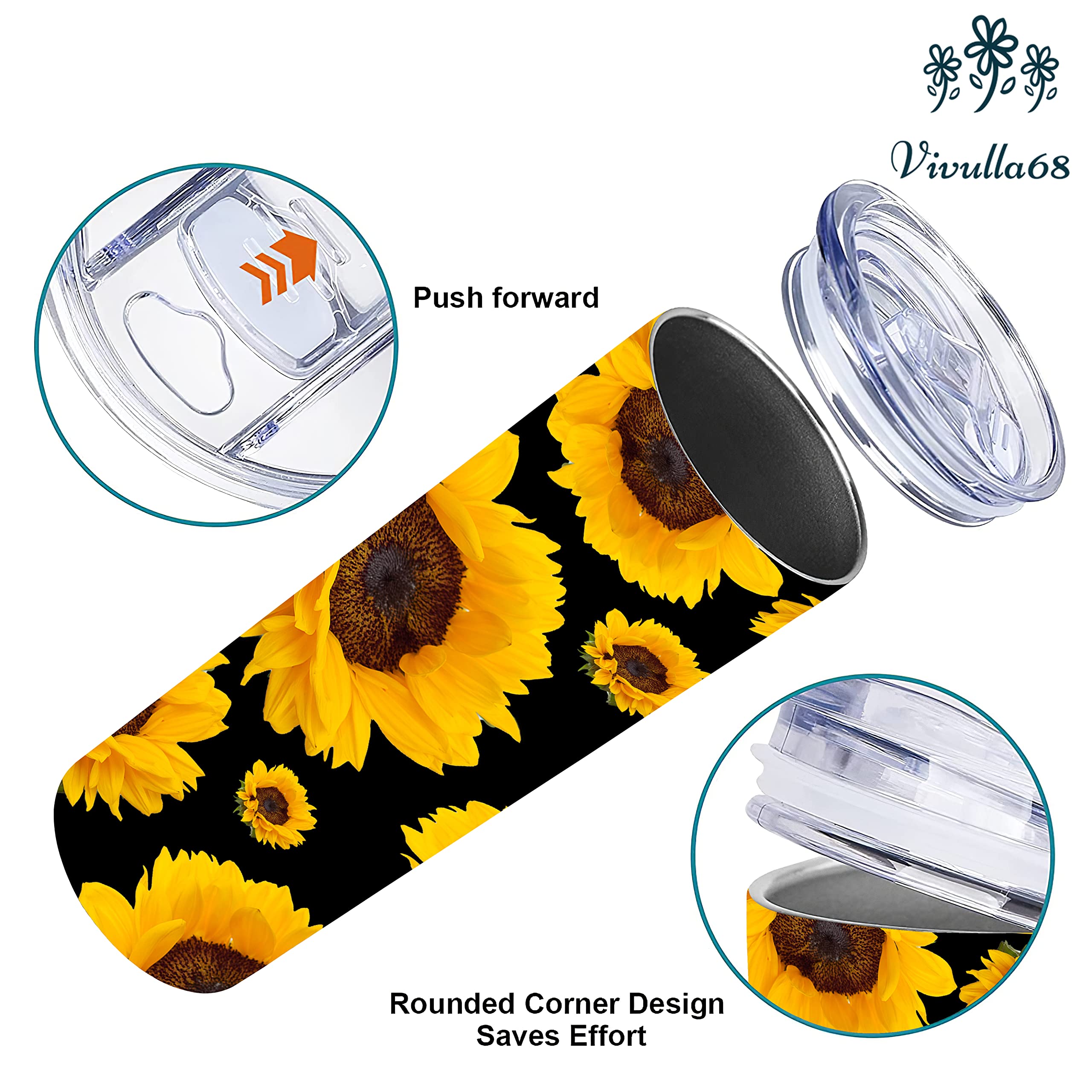 Sunflower Tumbler, Sunflower Cups Tumbler, Sunflower Travel Mug, Sunflower Mug, Sunflower Coffee Mugs, Sunflower Friendship Gift