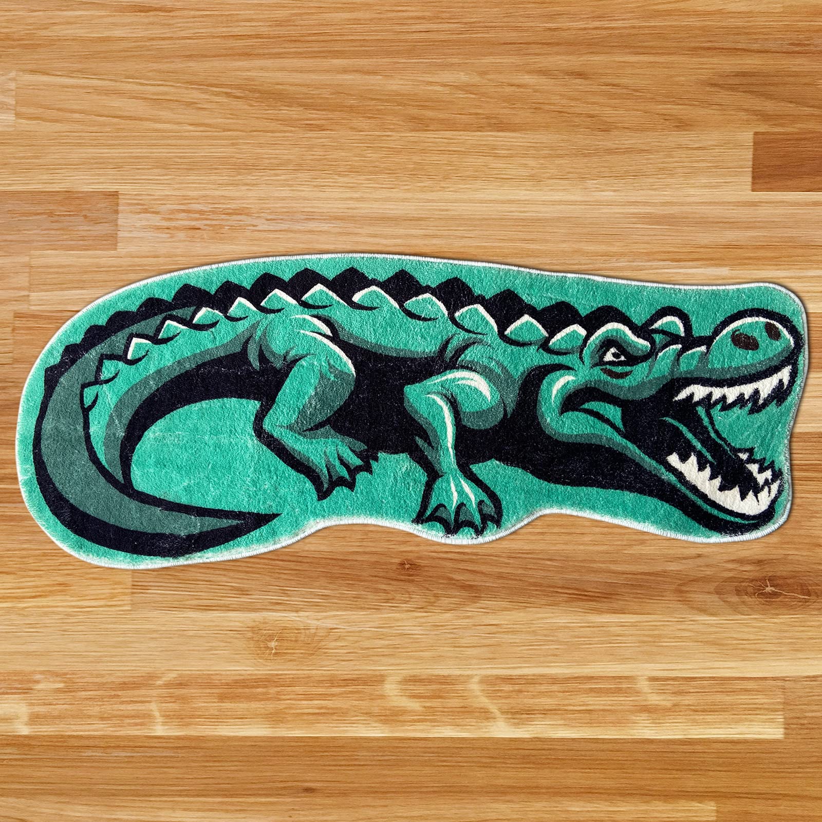 Vbfgrt Cartoon Crocodile Shape Plush Rugs Lovely Bedroom Comfortable Home Decoration Door Mat Interesting Bathroom Absorbent Bat