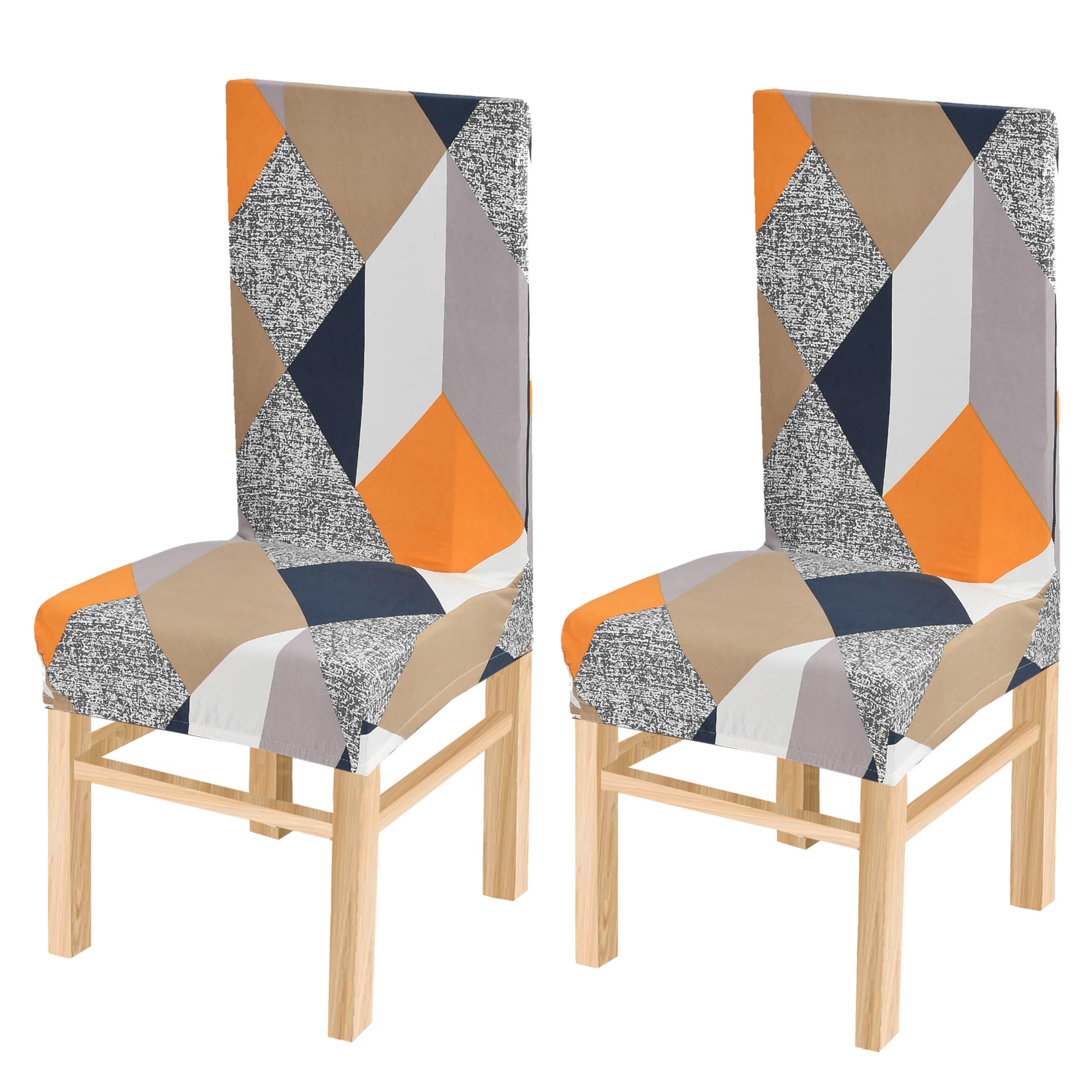 Yellow Weaves Elastic Stretchable Dining Chair Cover, Removable Washable Elastic Floral Printed Dining Chair Covers (Set Of 2, M