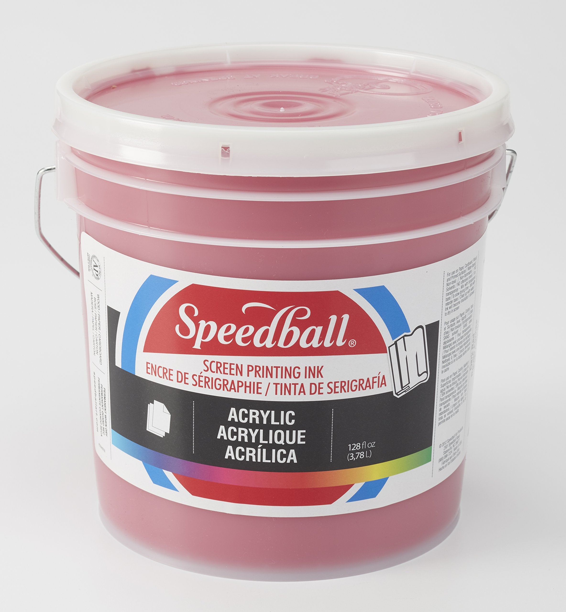 Speedball Acrylic Screen Printing Ink, 128-Ounce, Dark Red